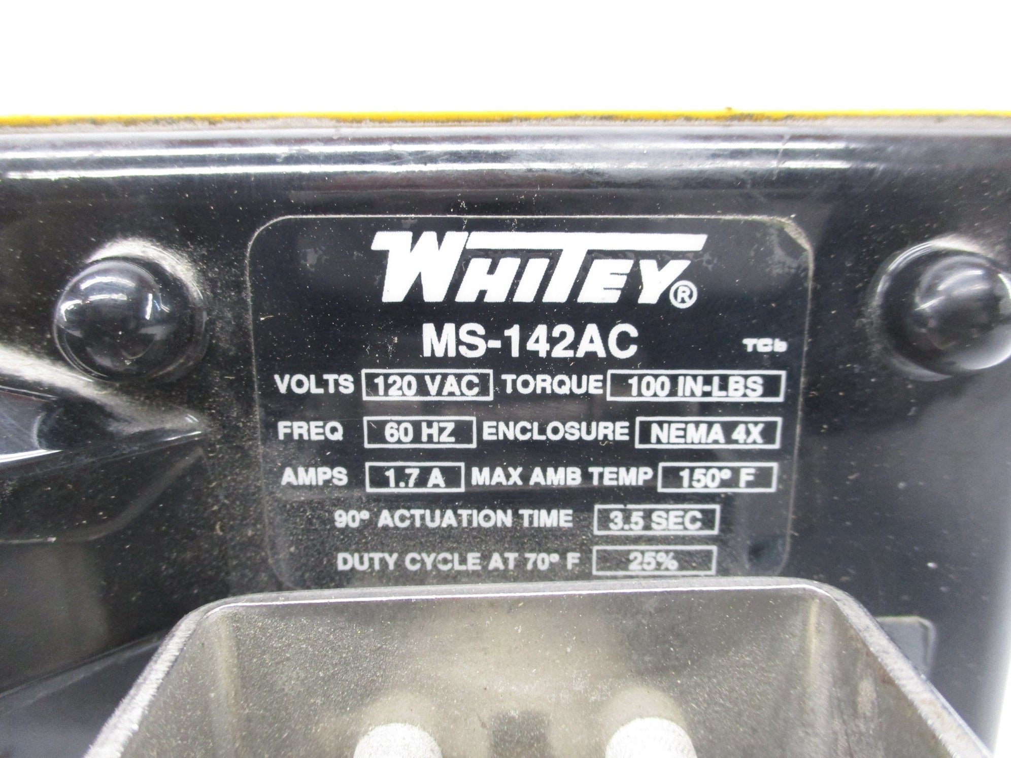 WHITEY MS-142AC 120V UNMP