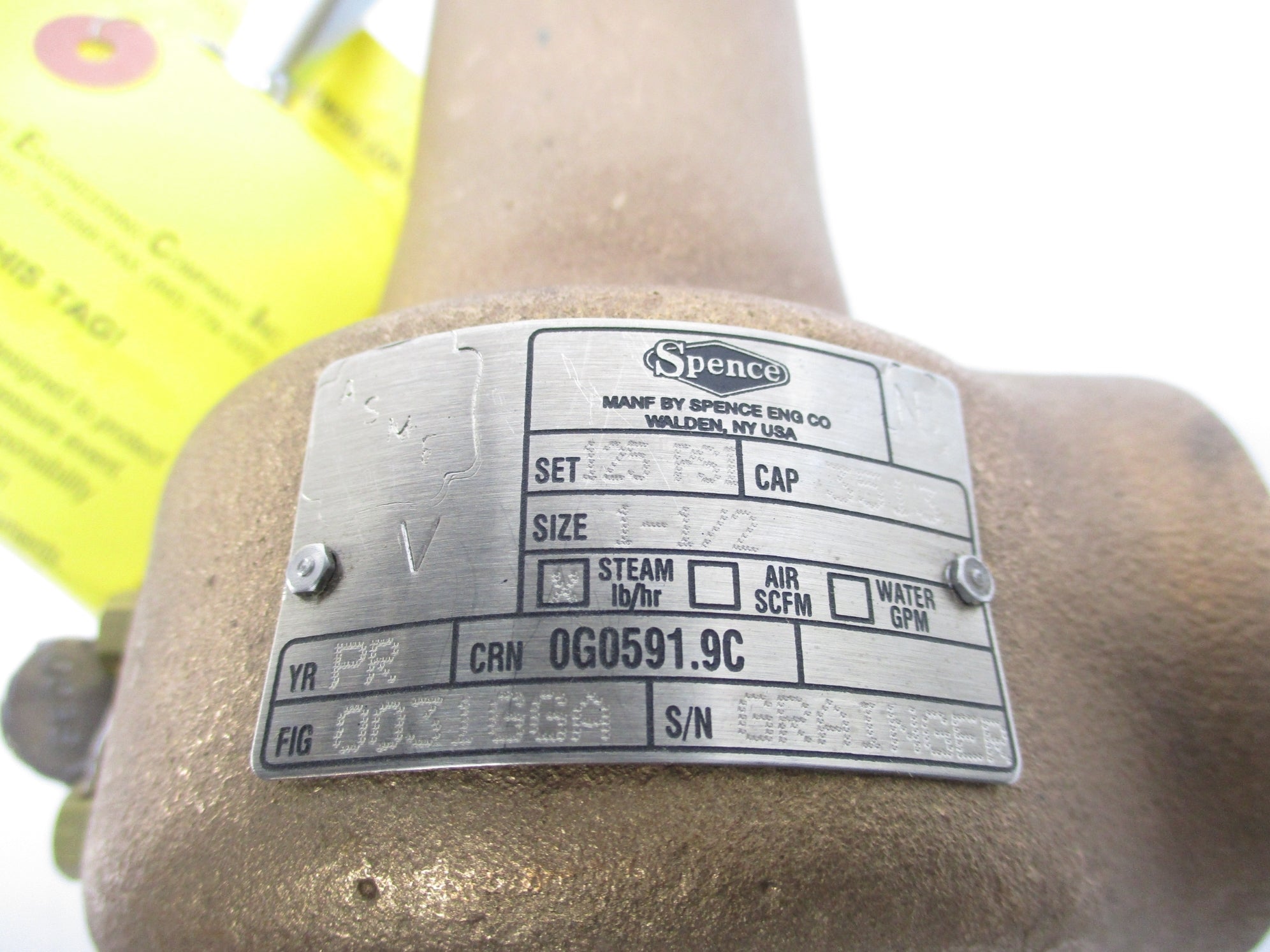 SPENCE 0031GGA-125 125PSI NSMP
