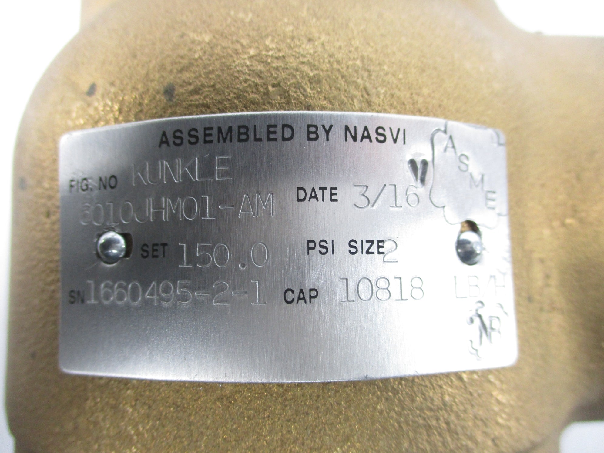 KUNKLE 6010JHM01-AM 150PSI NSNP