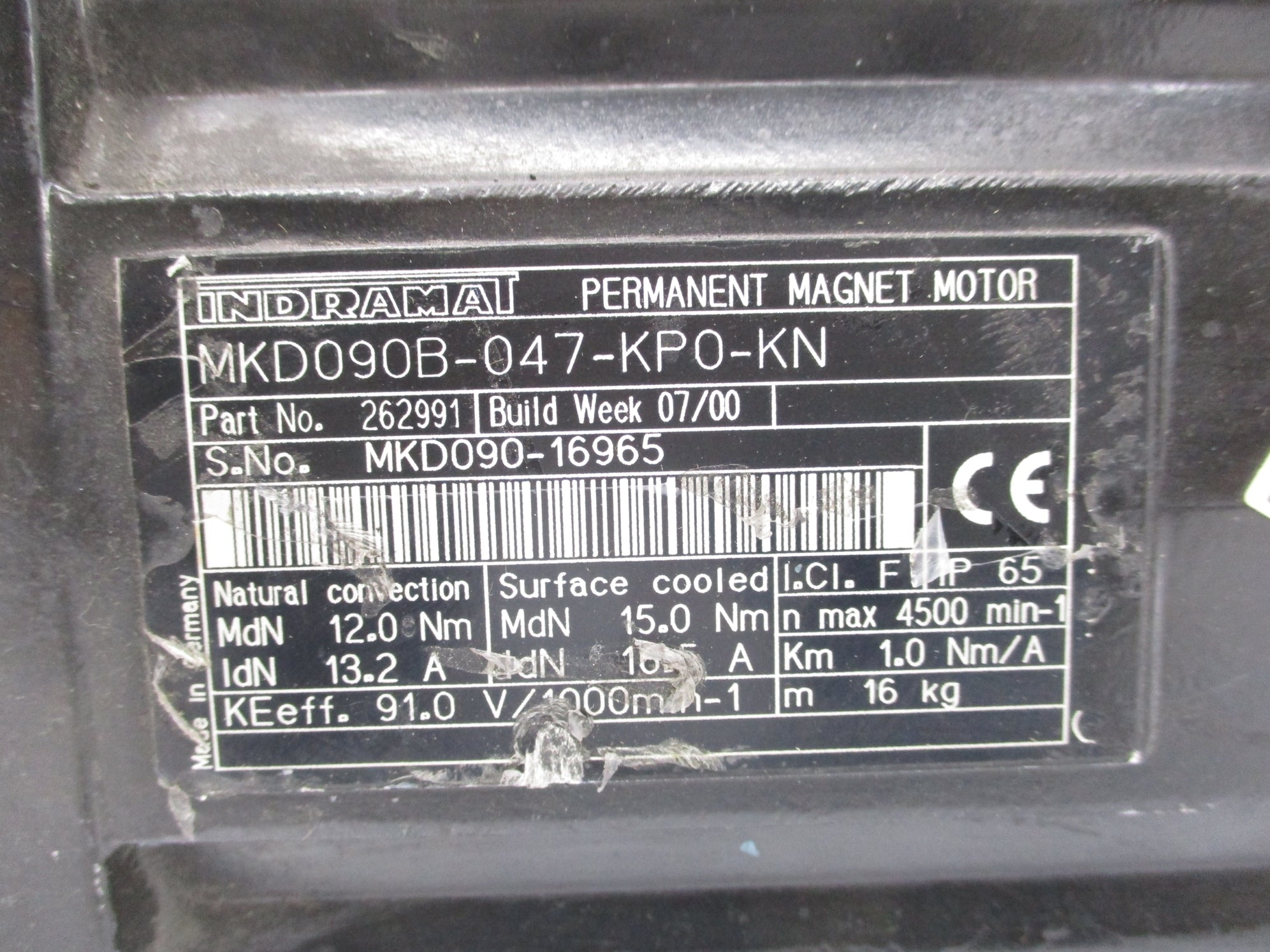 INDRAMAT MKD090B-047-KP0-KN UNMP