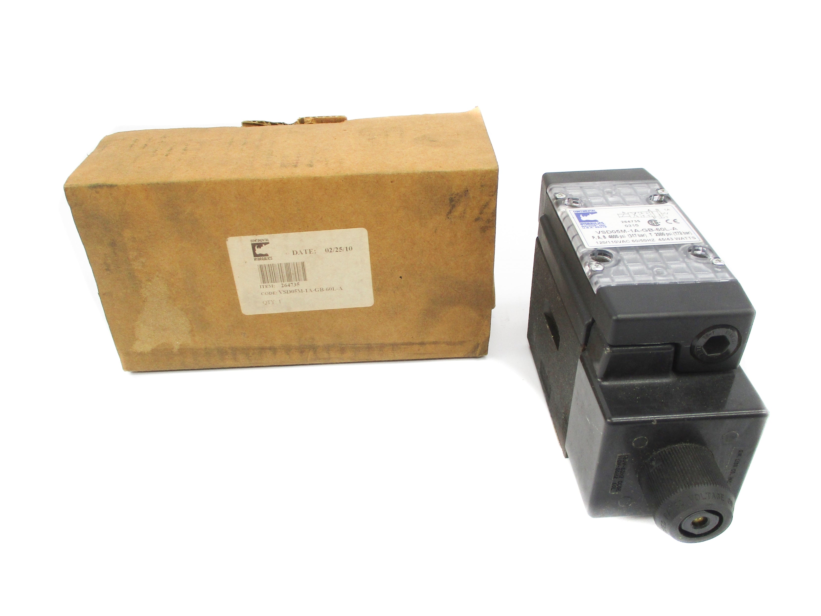 CONTINENTAL HYDRAULICS VSD05M-1A-GB-60L-A 120V 4600PSI NSMP