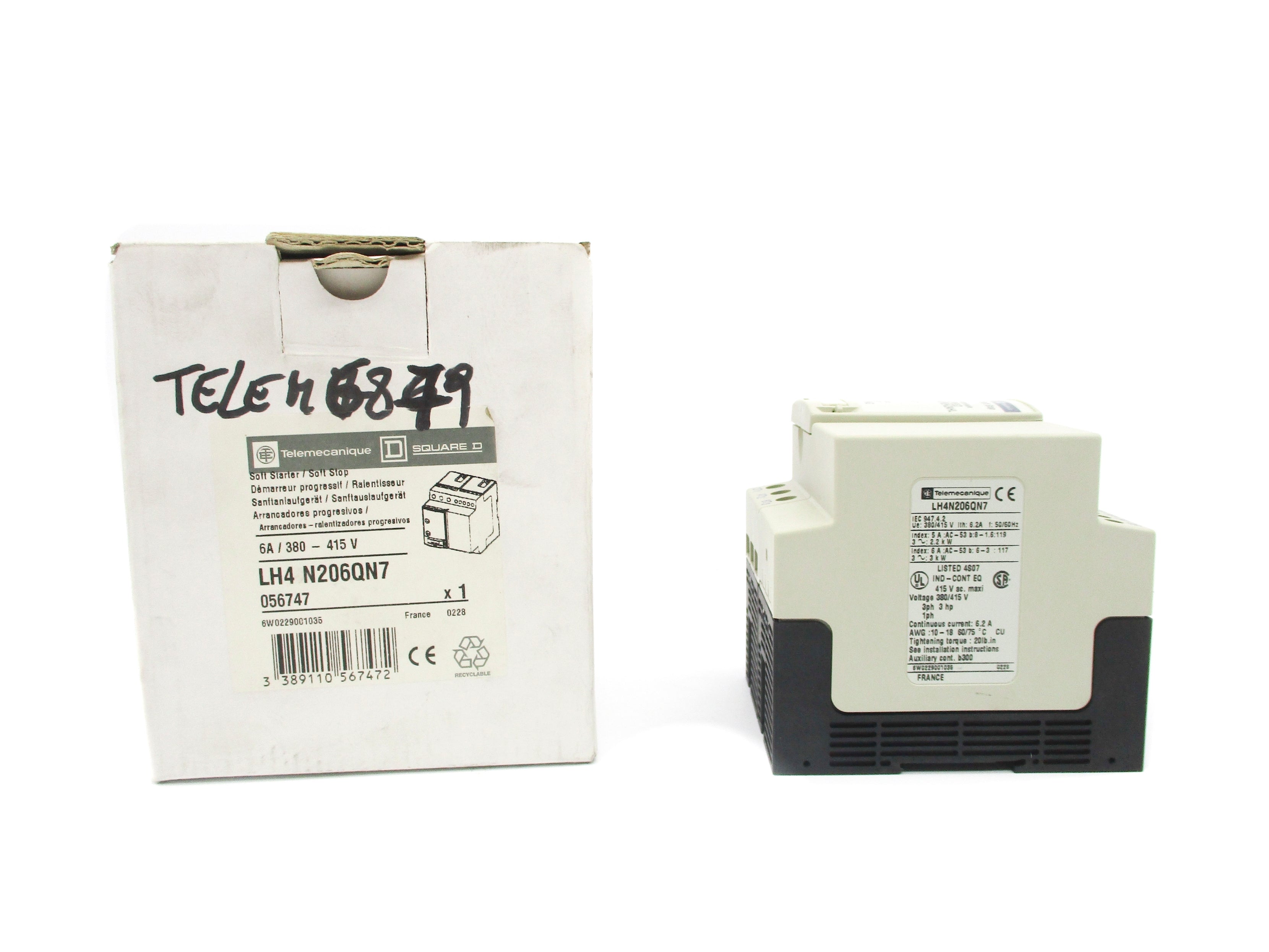 TELEMECANIQUE LH4N206QN7 415V 6A NSMP