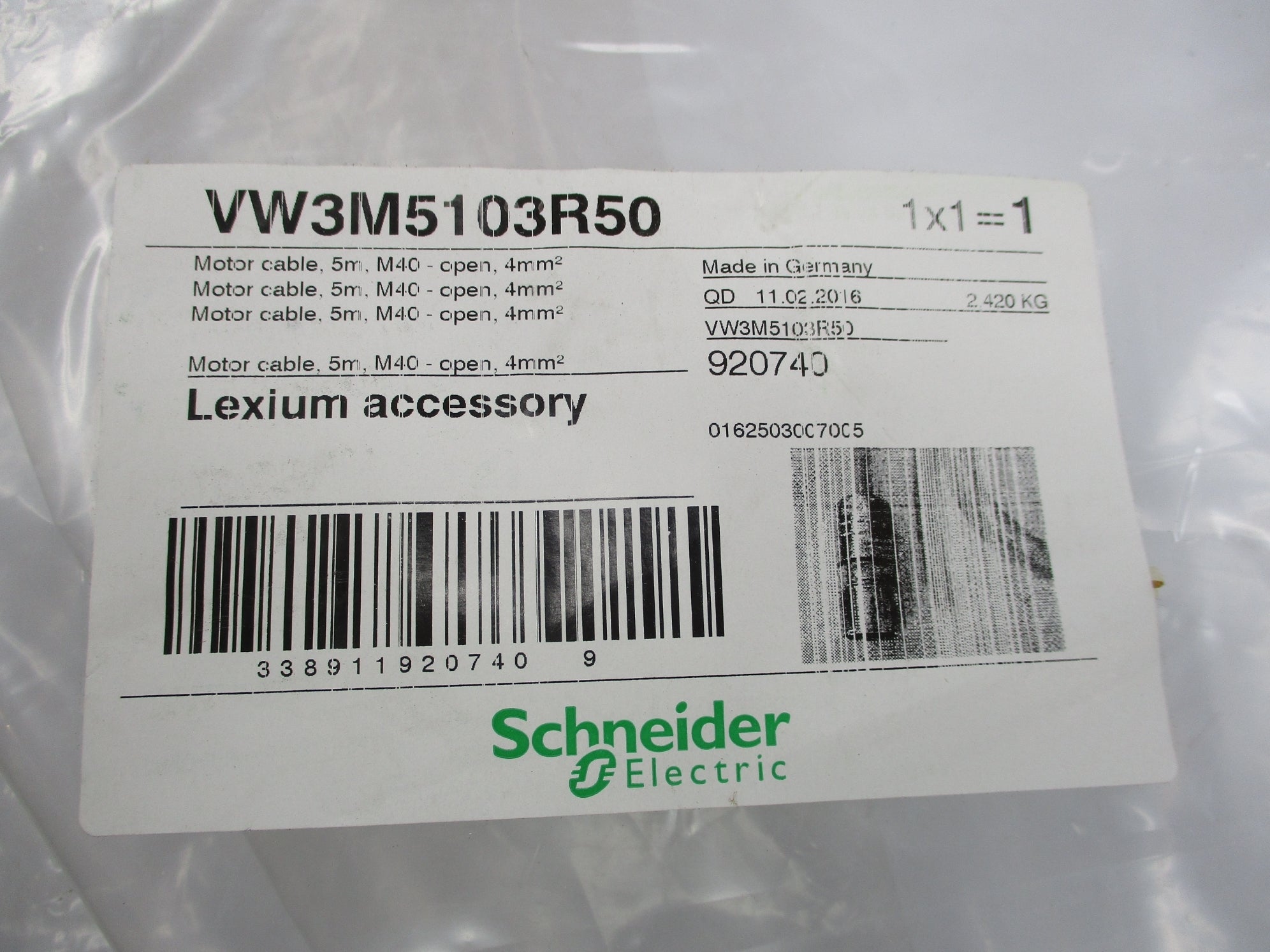 SCHNEIDER ELECTRIC VW3M5103R50 NSNP
