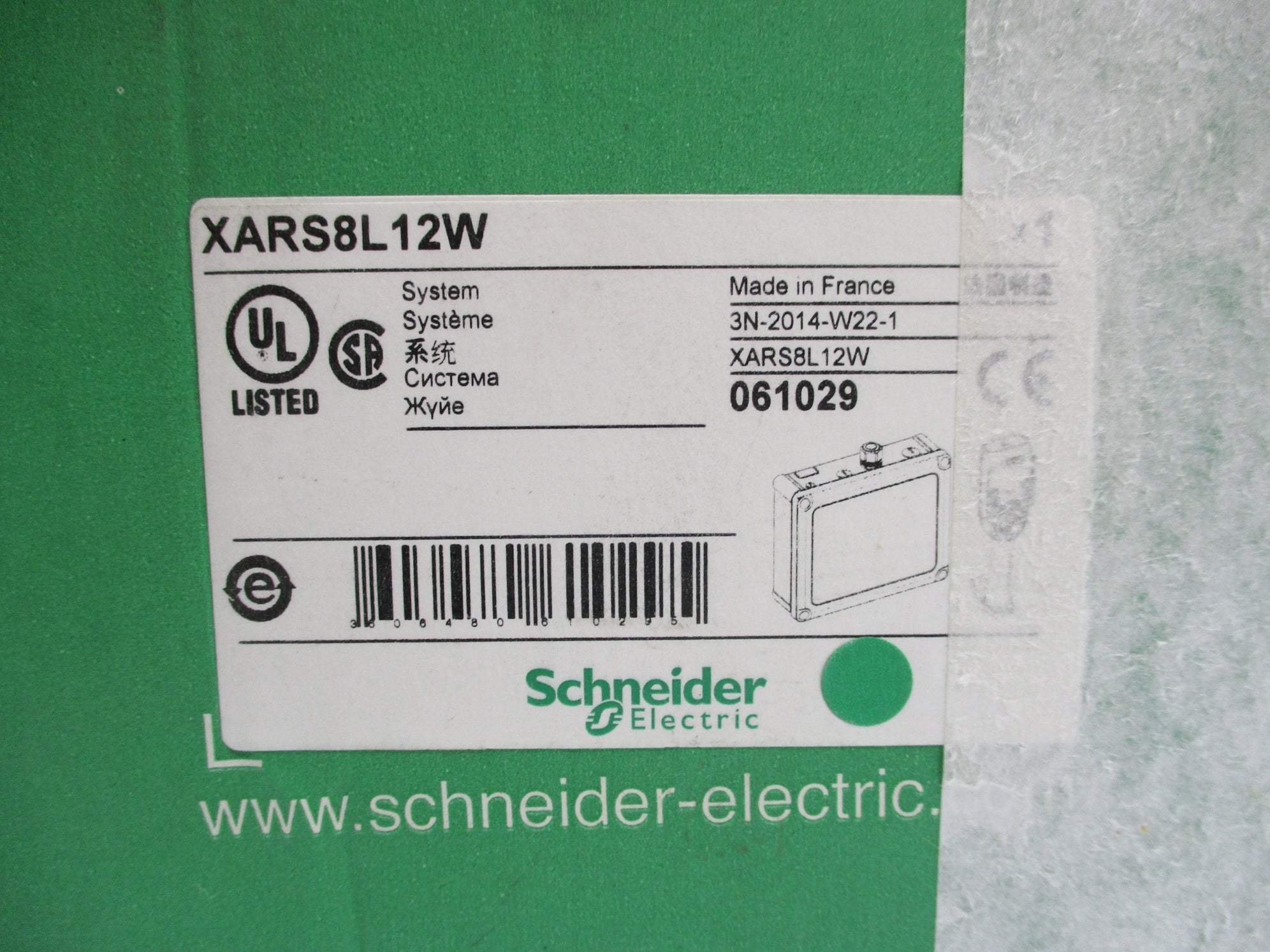 SCHNEIDER ELECTRIC XARS8L12W NSMP