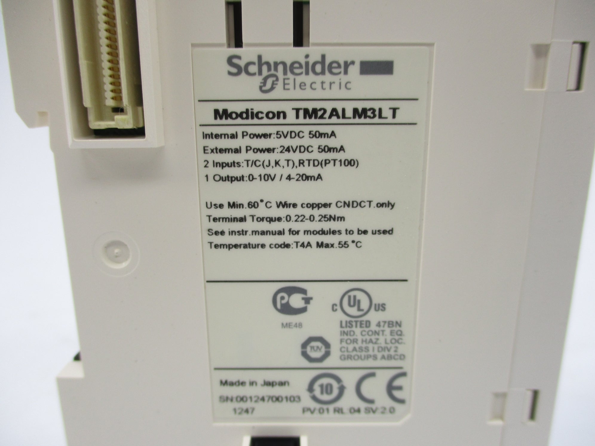 SCHNEIDER ELECTRIC TM2ALM3LT NSMP