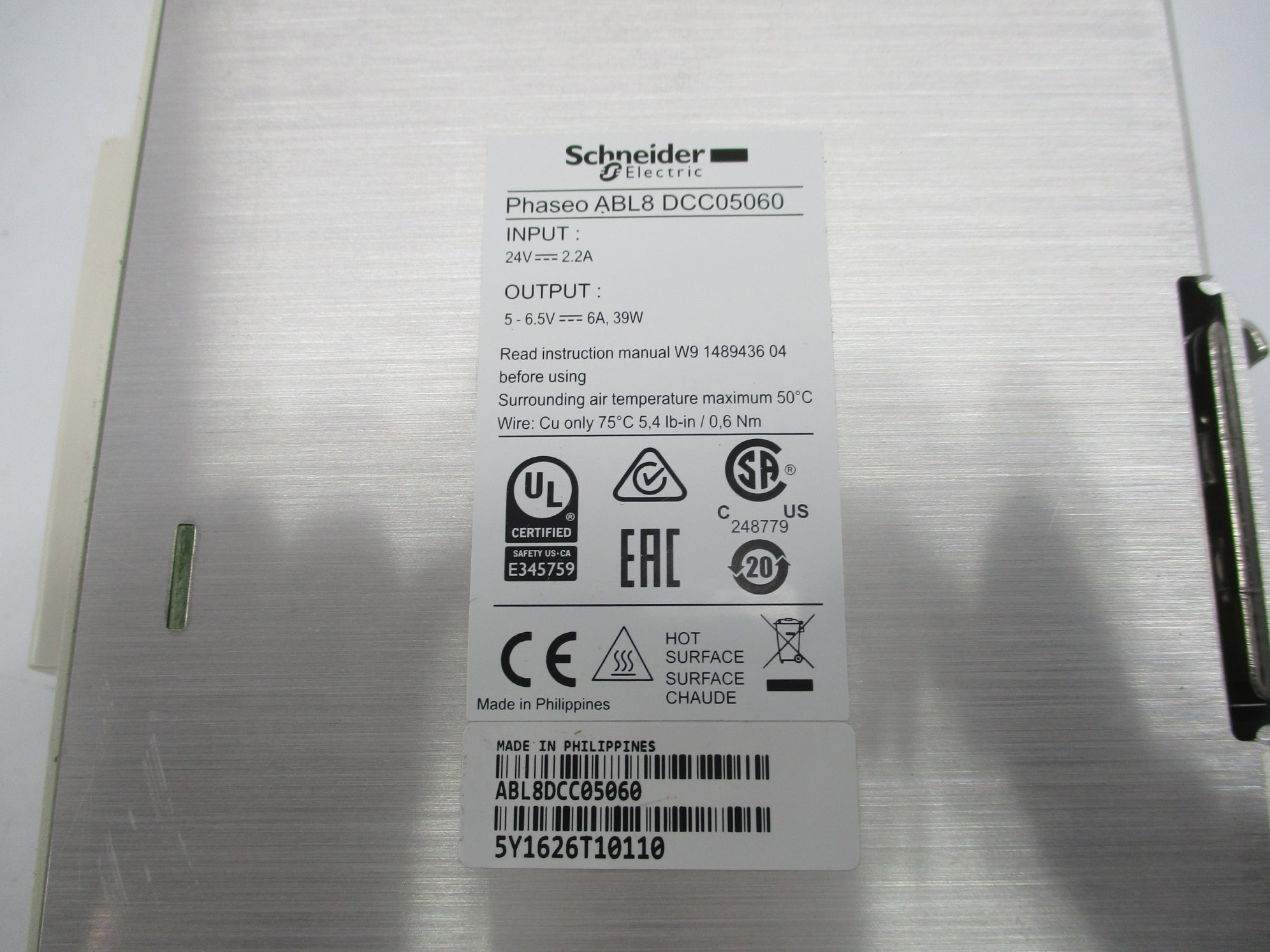 SCHNEIDER ELECTRIC ABL8DCC05060 NSMP