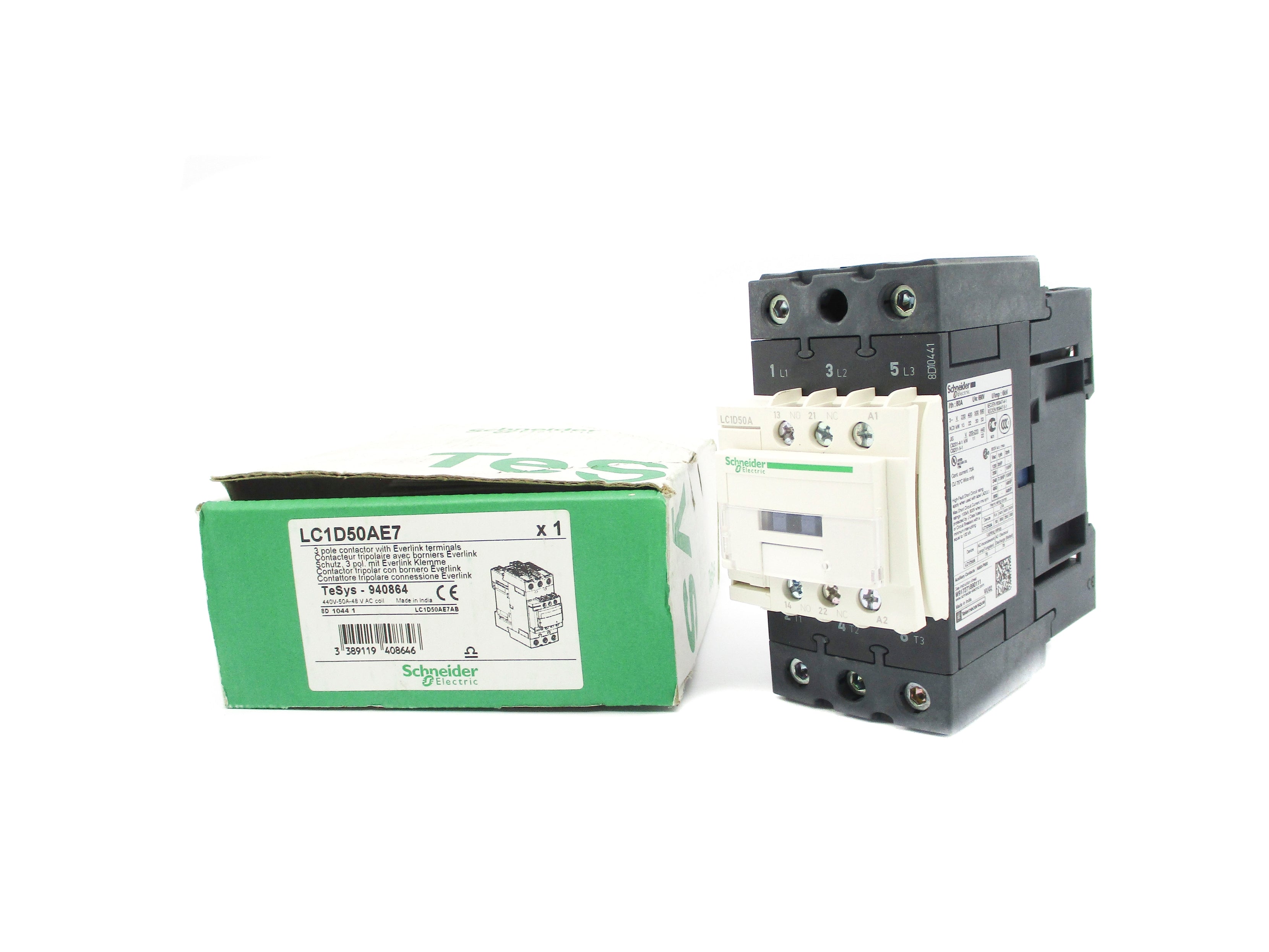 SCHNEIDER ELECTRIC LC1D50AE7 440V NSMP