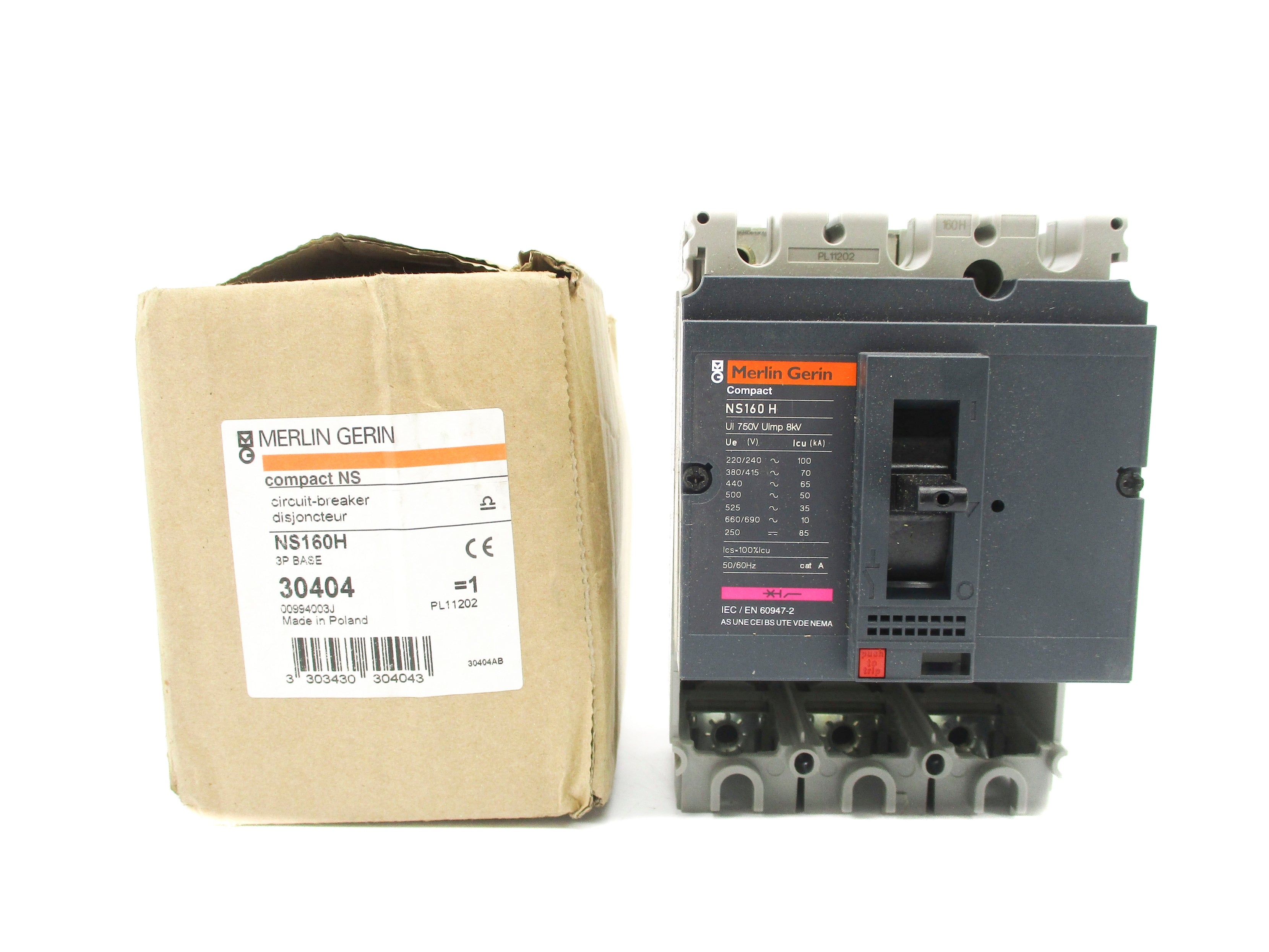 MERLIN GERIN 30404 NS160H 750V (AS PICTURED) NSMP