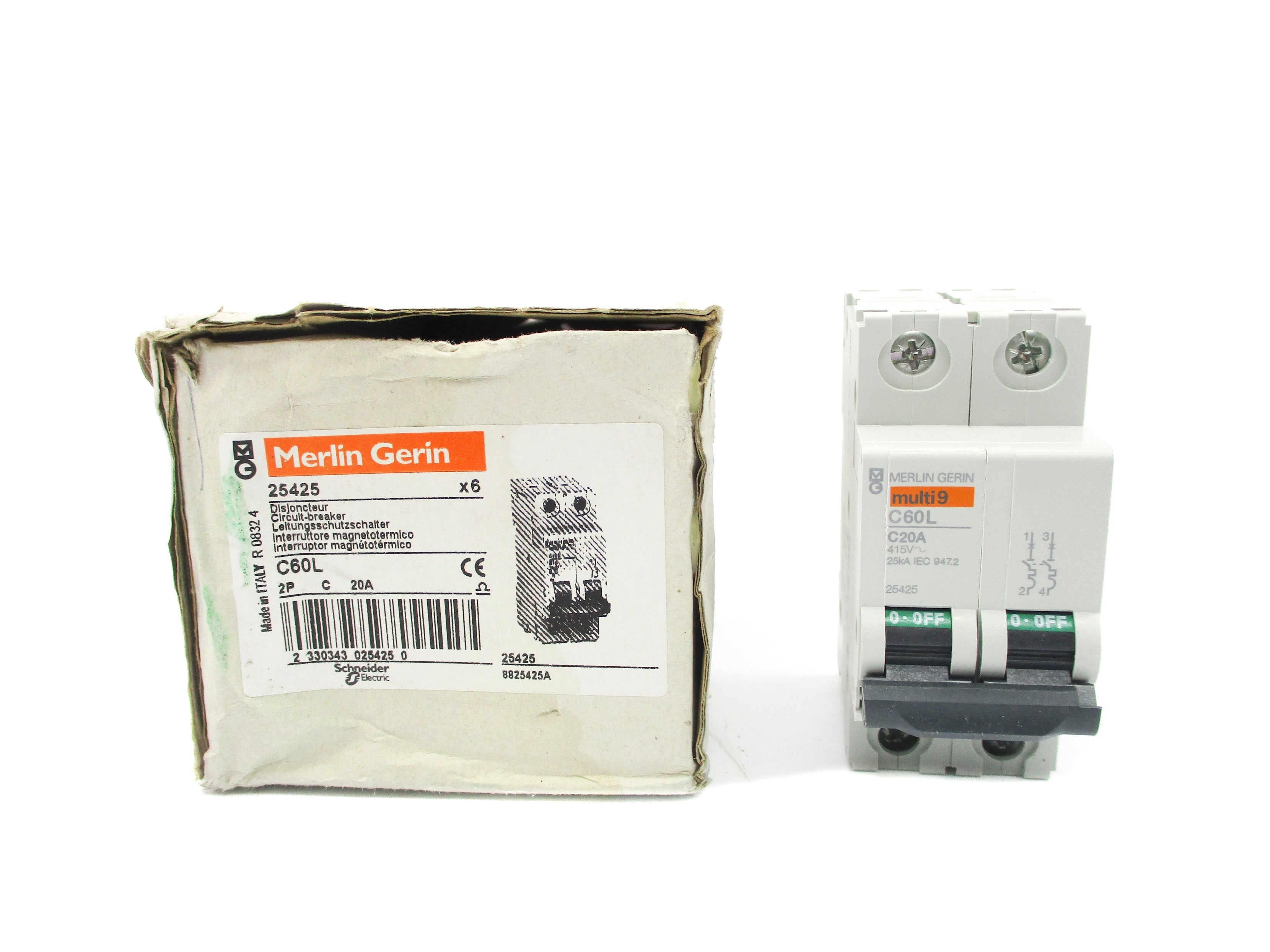 MERLIN GERIN 25425 20A 415V (PKG OF 6) NSMP