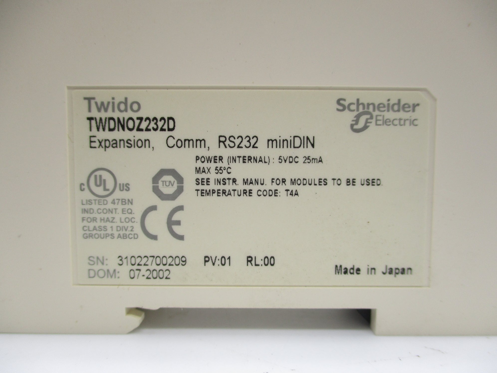SCHNEIDER ELECTRIC TWDNOZ232D NSMP
