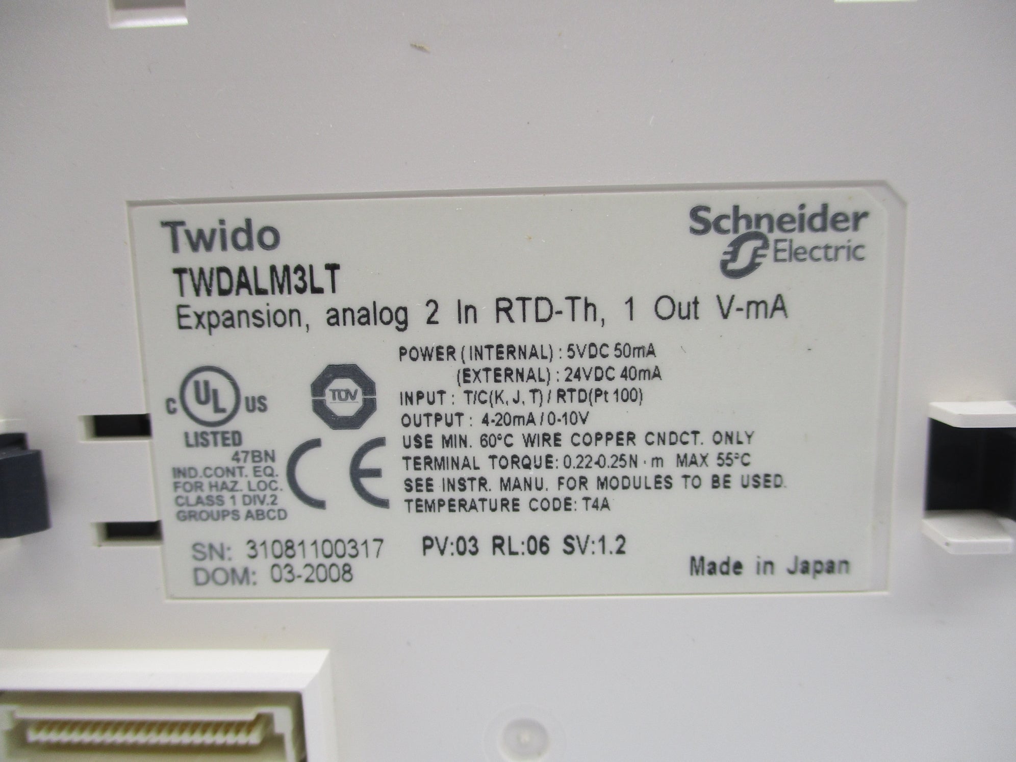 SCHNEIDER ELECTRIC TWDALM3LT NSMP