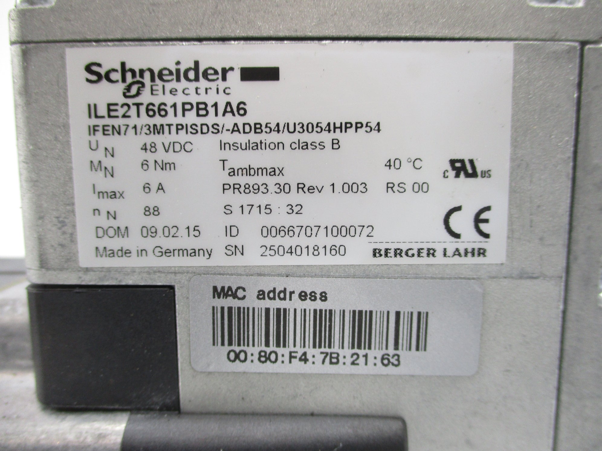 SCHNEIDER ELECTRIC ILE2T661PB1A6 NSNP