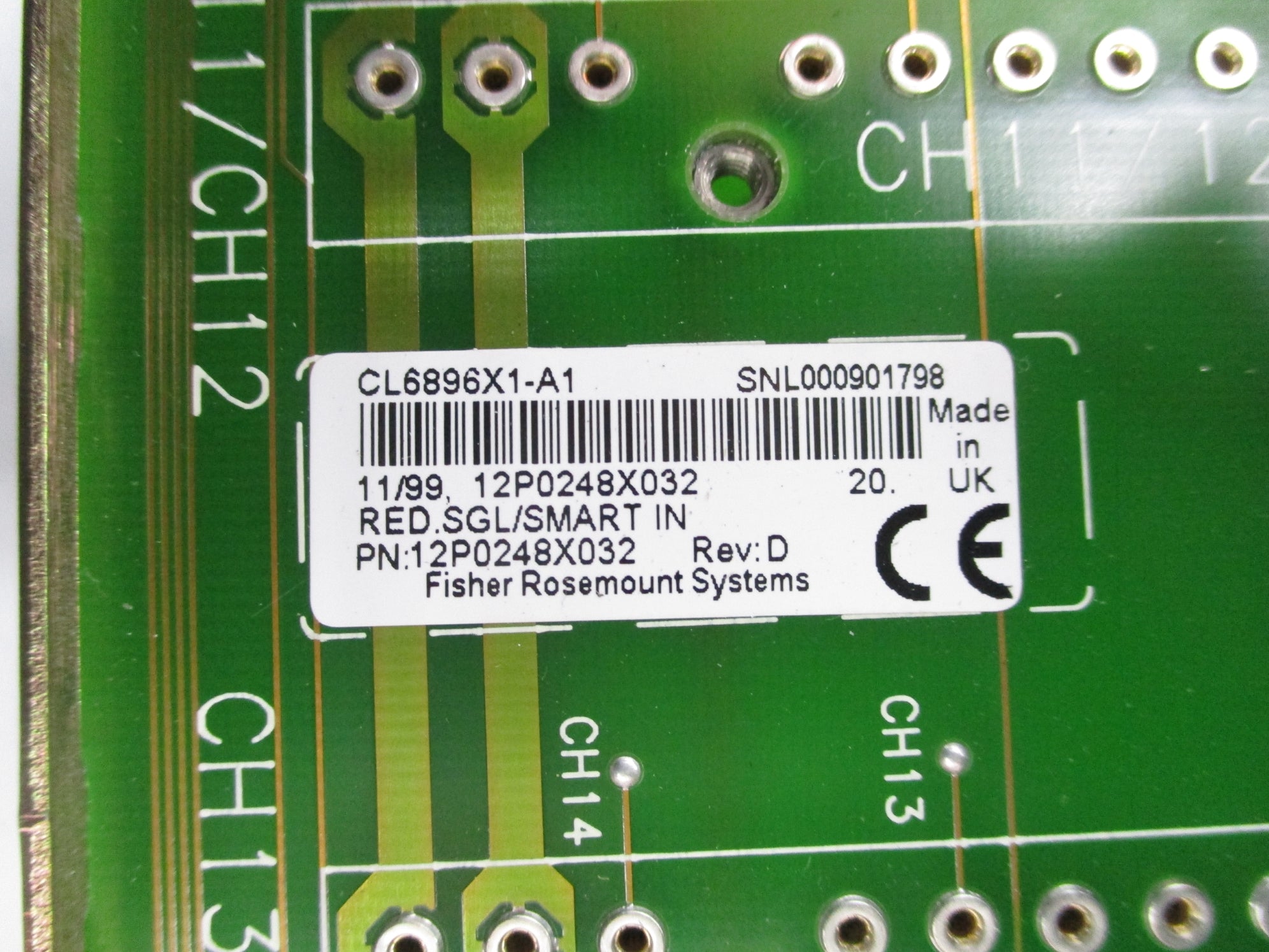 FISHER ROSEMOUNT CL6896X1-A1 12P0248X032 REV. D UNMP