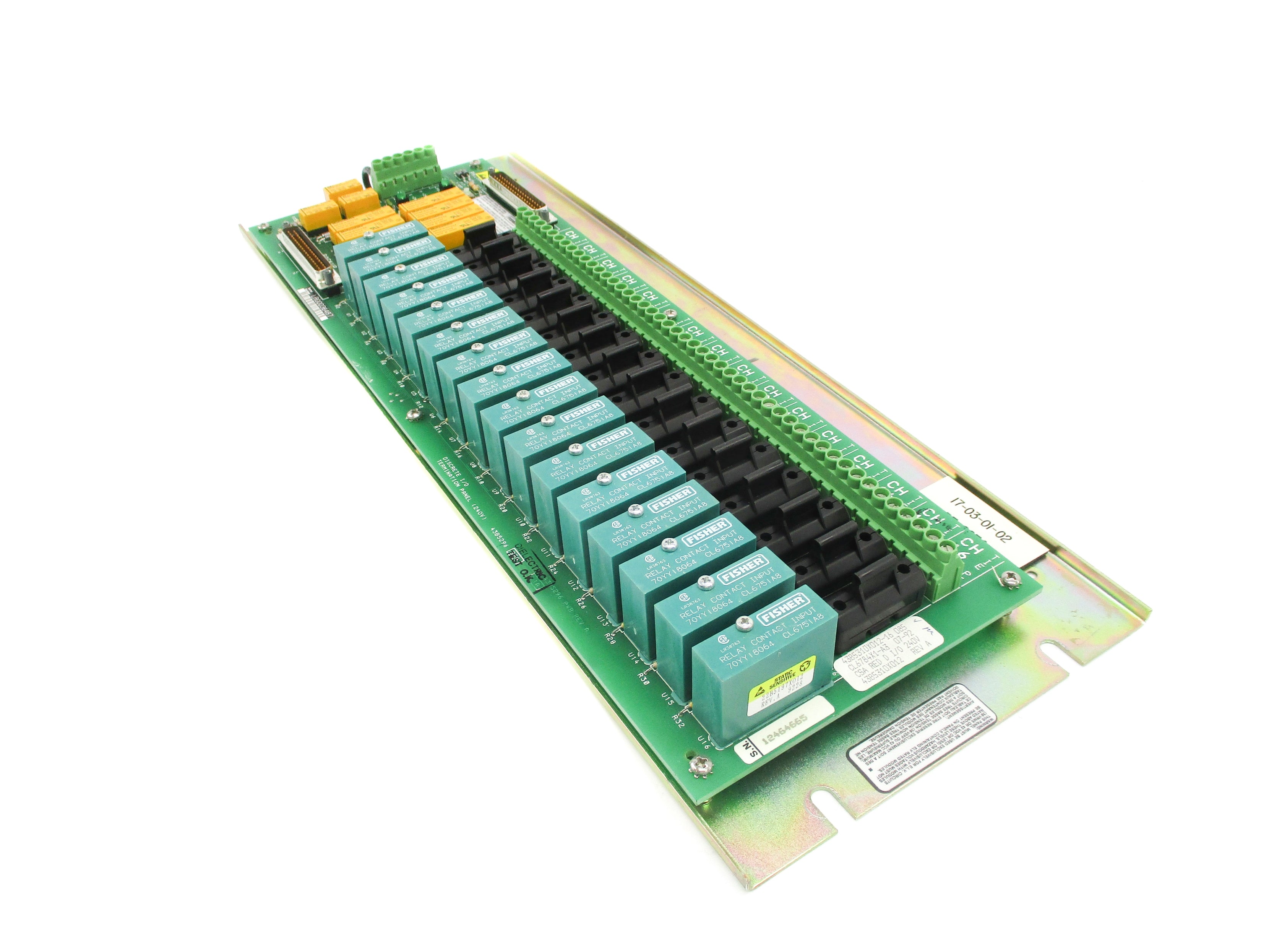 FISHER ROSEMOUNT CL6784X1-A3 43B5310X012 REV. A UNMP