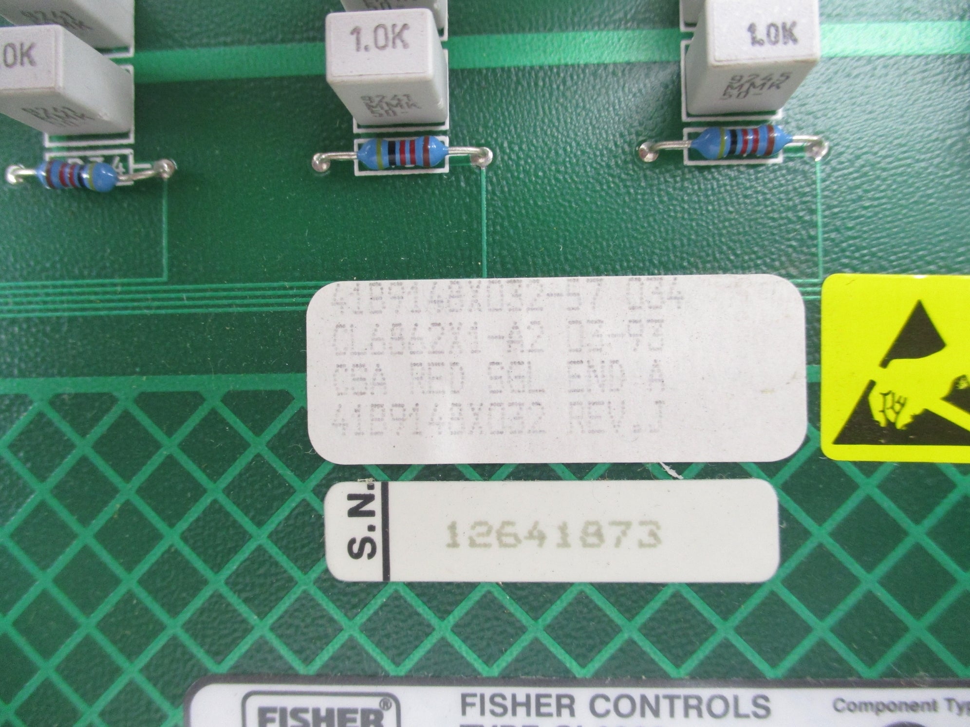 FISHER ROSEMOUNT CL6862X1-A2 41B9148X032 REV. J UNMP
