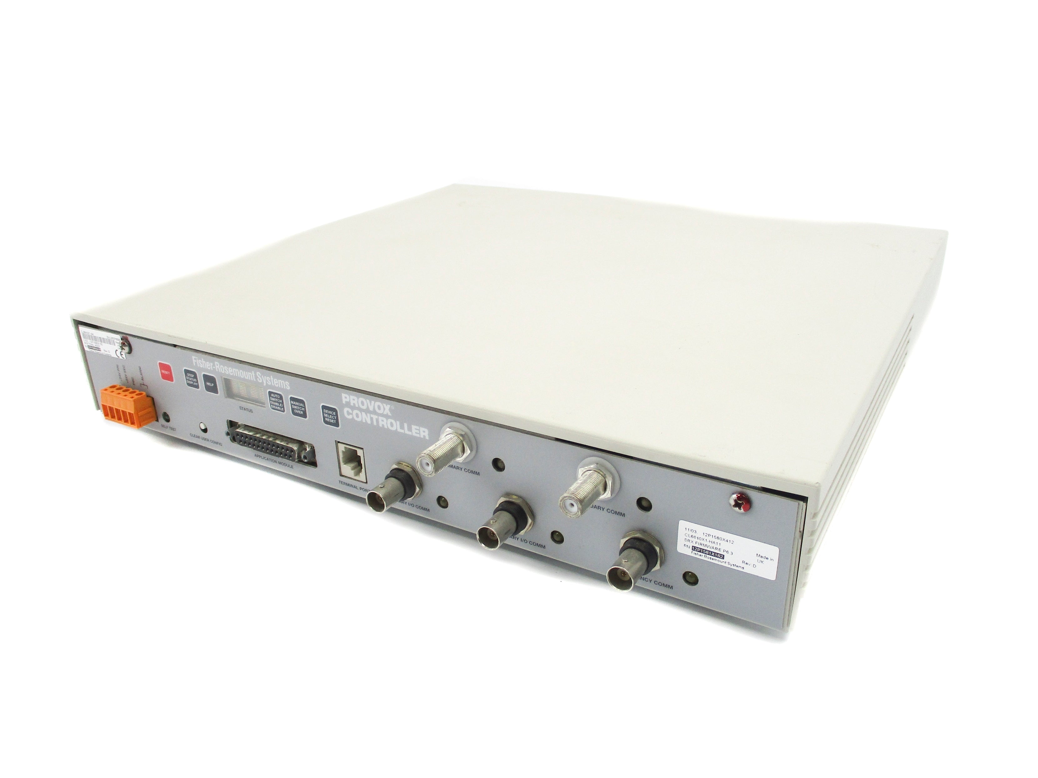 FISHER ROSEMOUNT CL6640X1-A4 12P1580X41R (AS PICTURED) UNMP