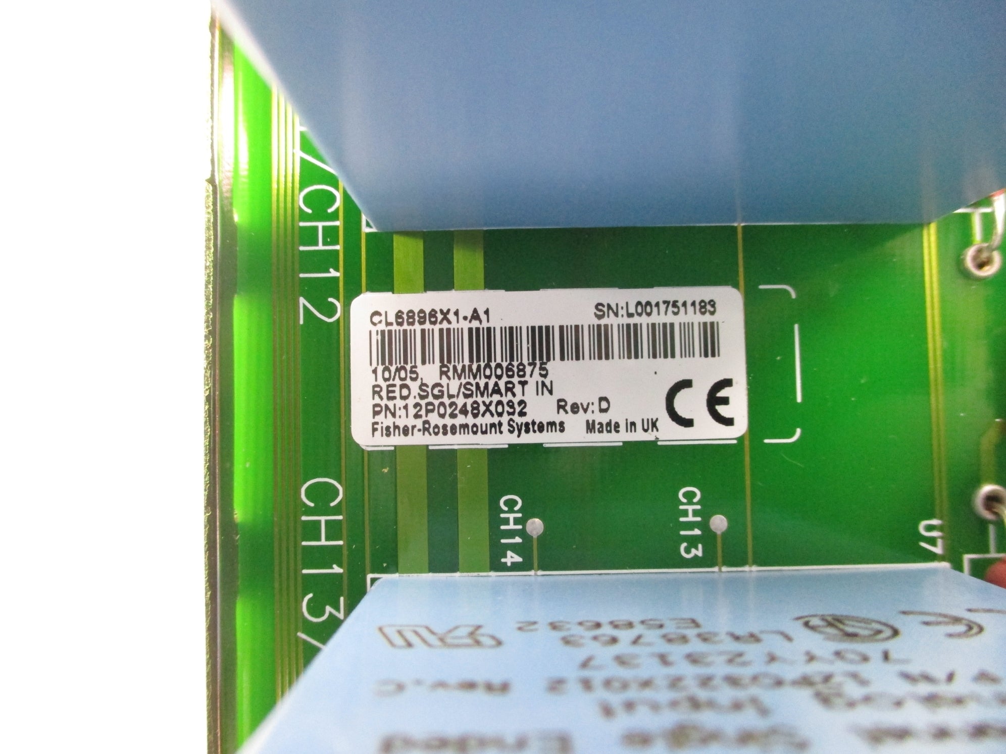 FISHER ROSEMOUNT CL6896X1-A1 12P0248X032 REV. D UNMP
