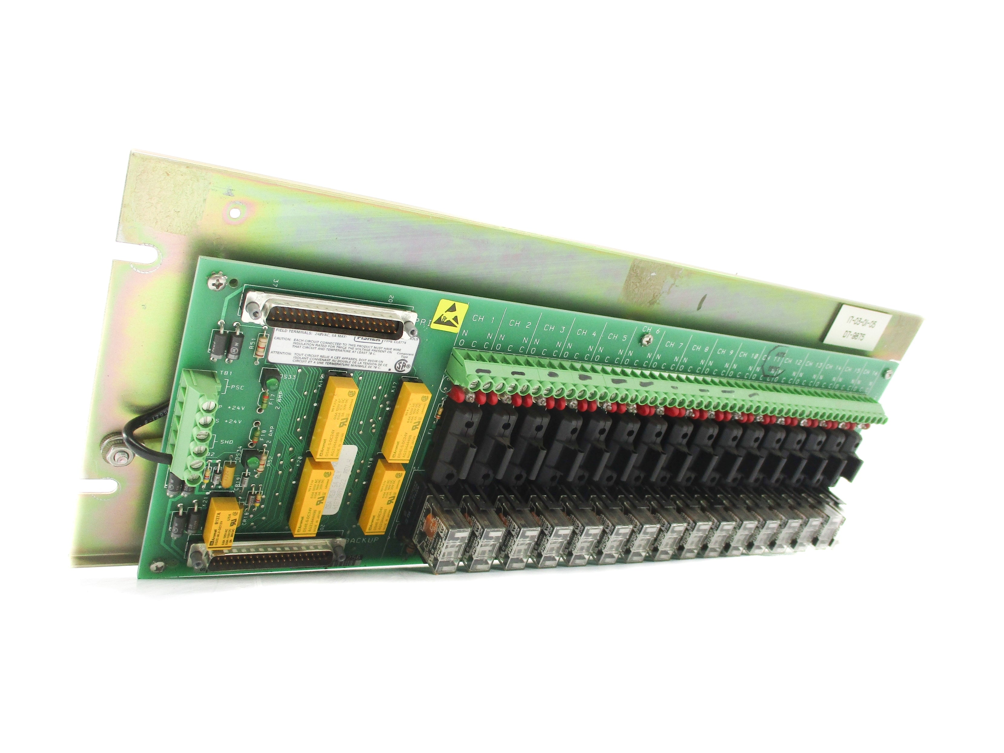 FISHER ROSEMOUNT CL6774X1-A2 41B7289X022H REV. H UNMP