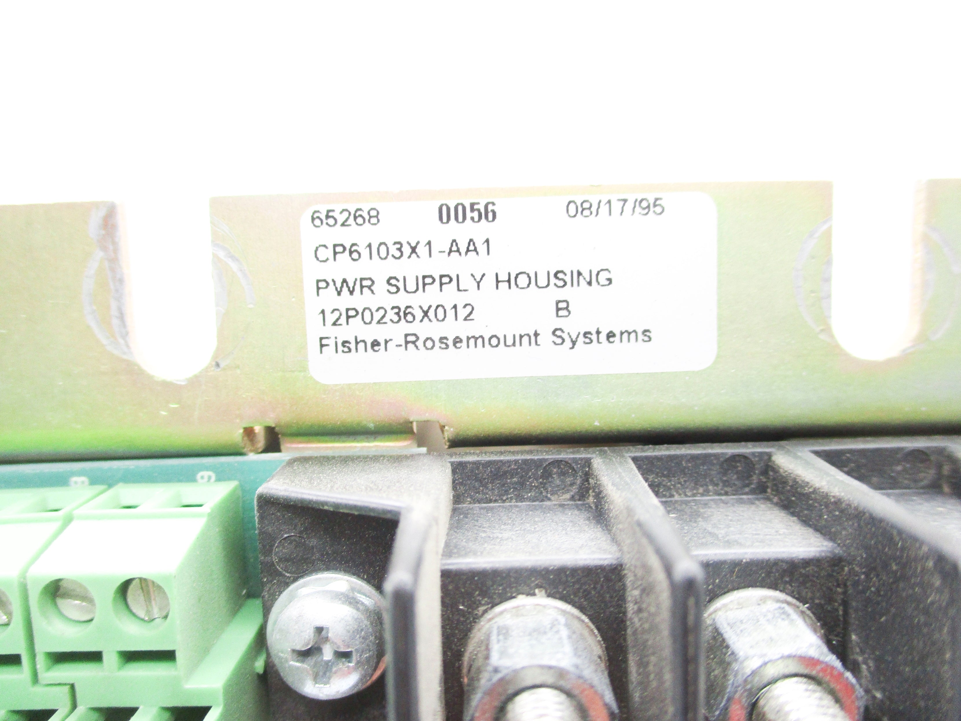 FISHER ROSEMOUNT CP6103X1-AA1 12P0236X012 UNMP