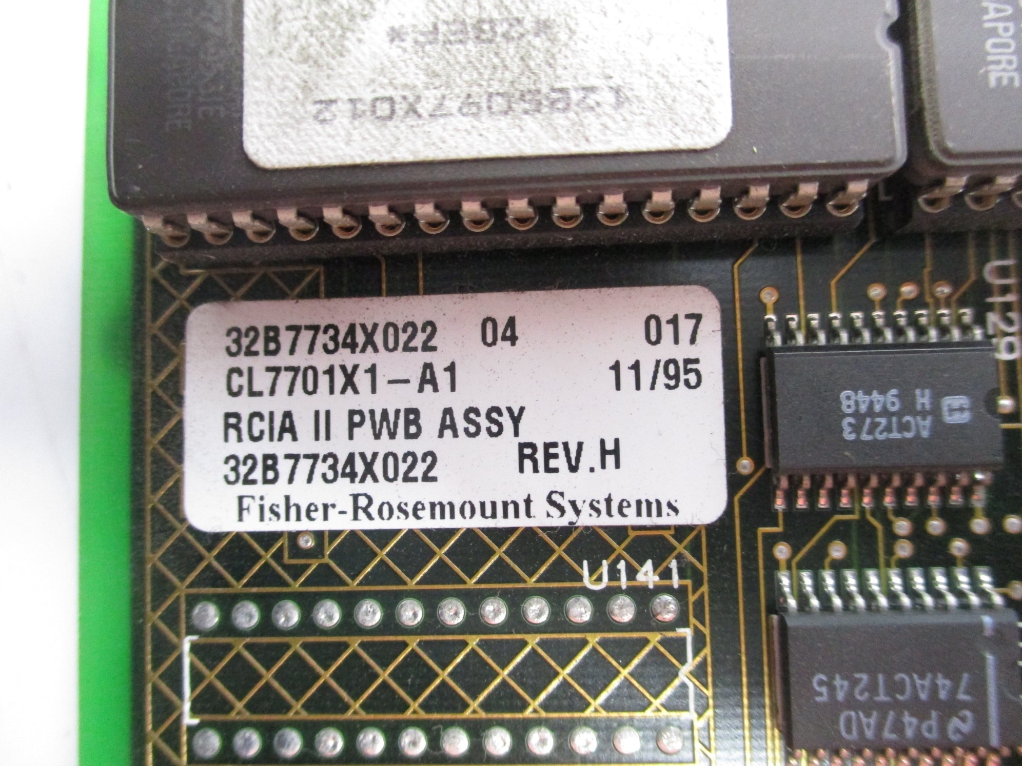 FISHER ROSEMOUNT CL7701X1-A1 32B7734X022 REV. H UNMP