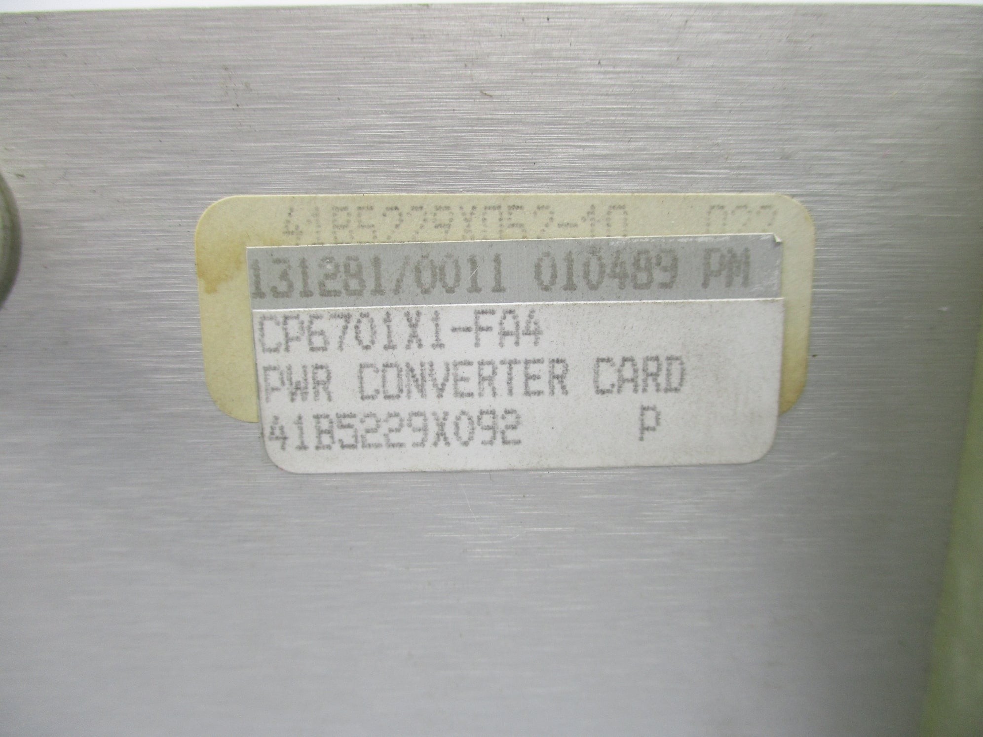FISHER ROSEMOUNT CP6701X1-FA4 41B5229X092 REV. P UNMP