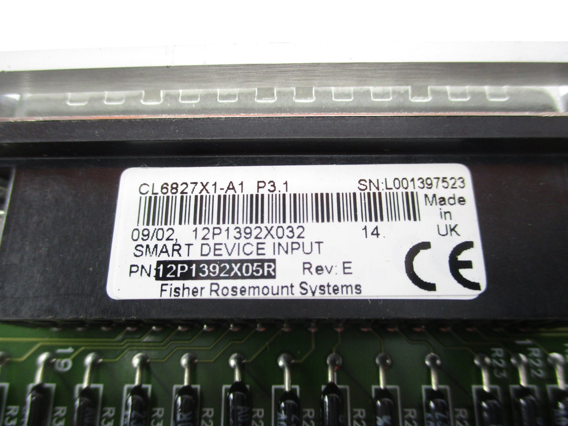 FISHER ROSEMOUNT CL6827X1-A1 12P1392X052 REV. E UNMP