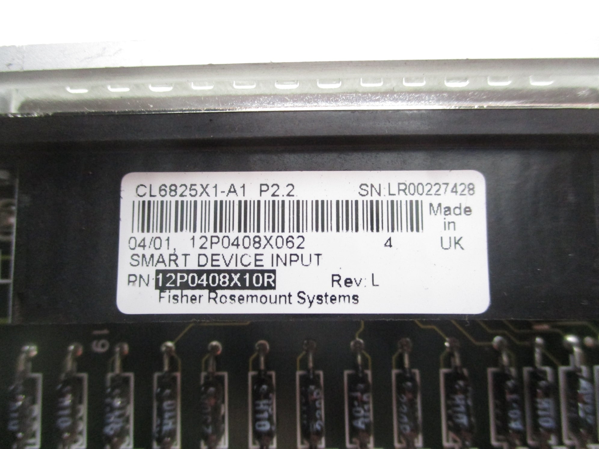 FISHER ROSEMOUNT CL6825X1-A1 12P0408X102 REV. L UNMP