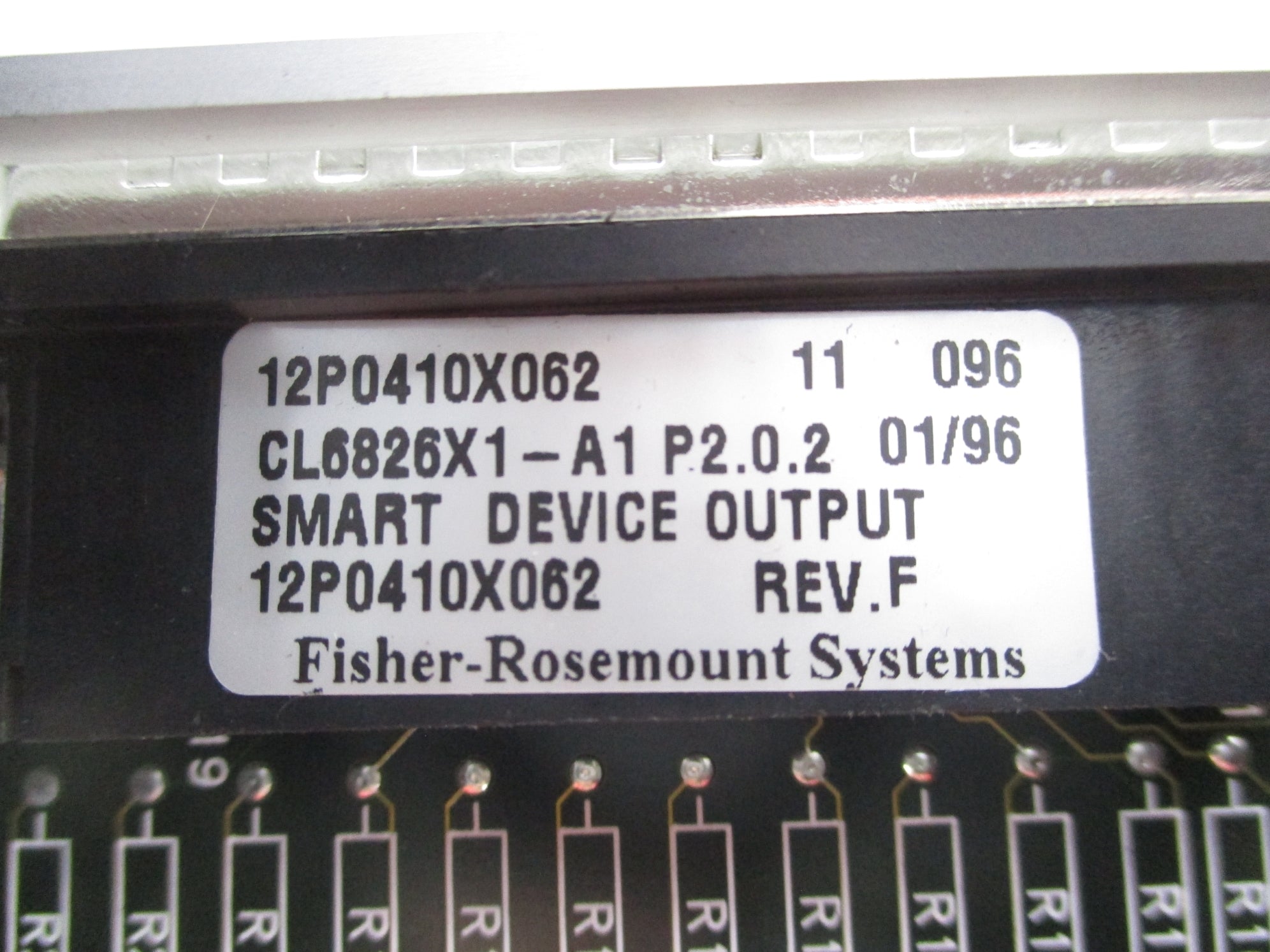 FISHER ROSEMOUNT CL6826X1-A1 12P0410X062 REV. F UNMP