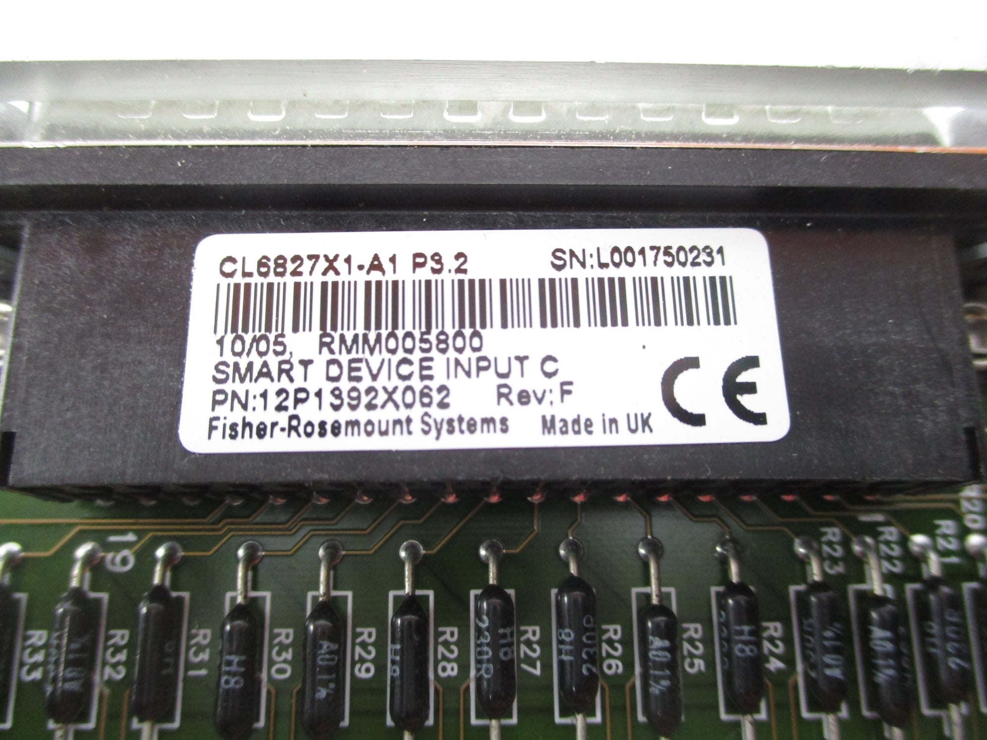 FISHER ROSEMOUNT CL6827X1-A1 12P1392X062 REV. F UNMP