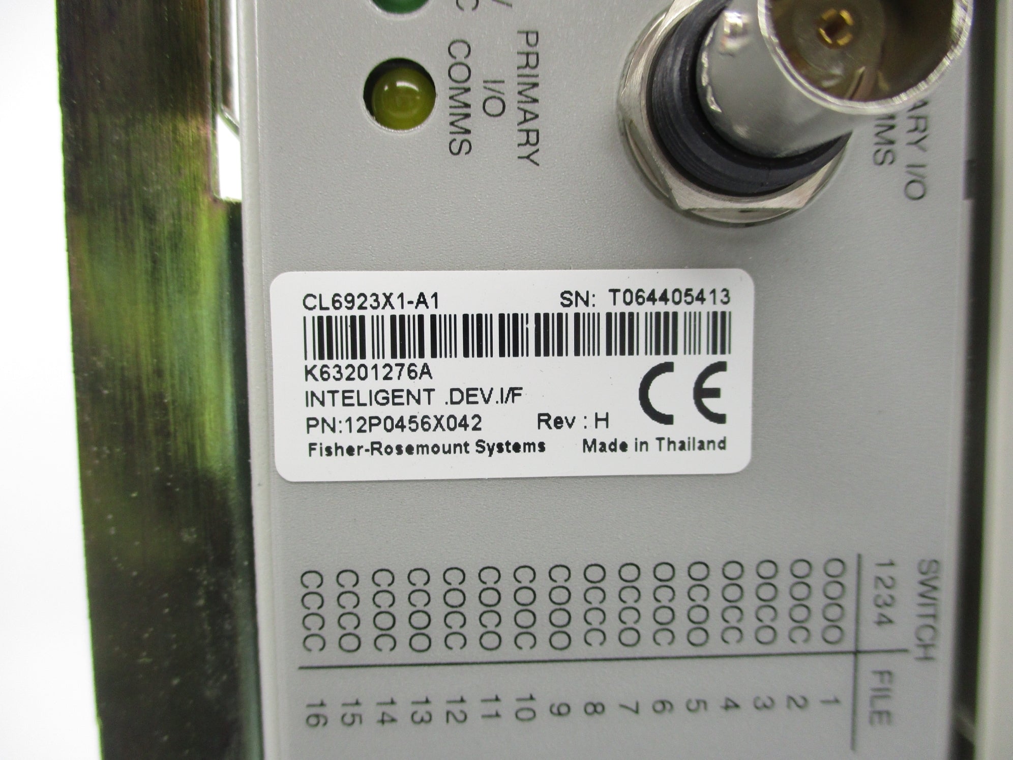 FISHER ROSEMOUNT CL6923X1-A1 12P0456X042 UNMP