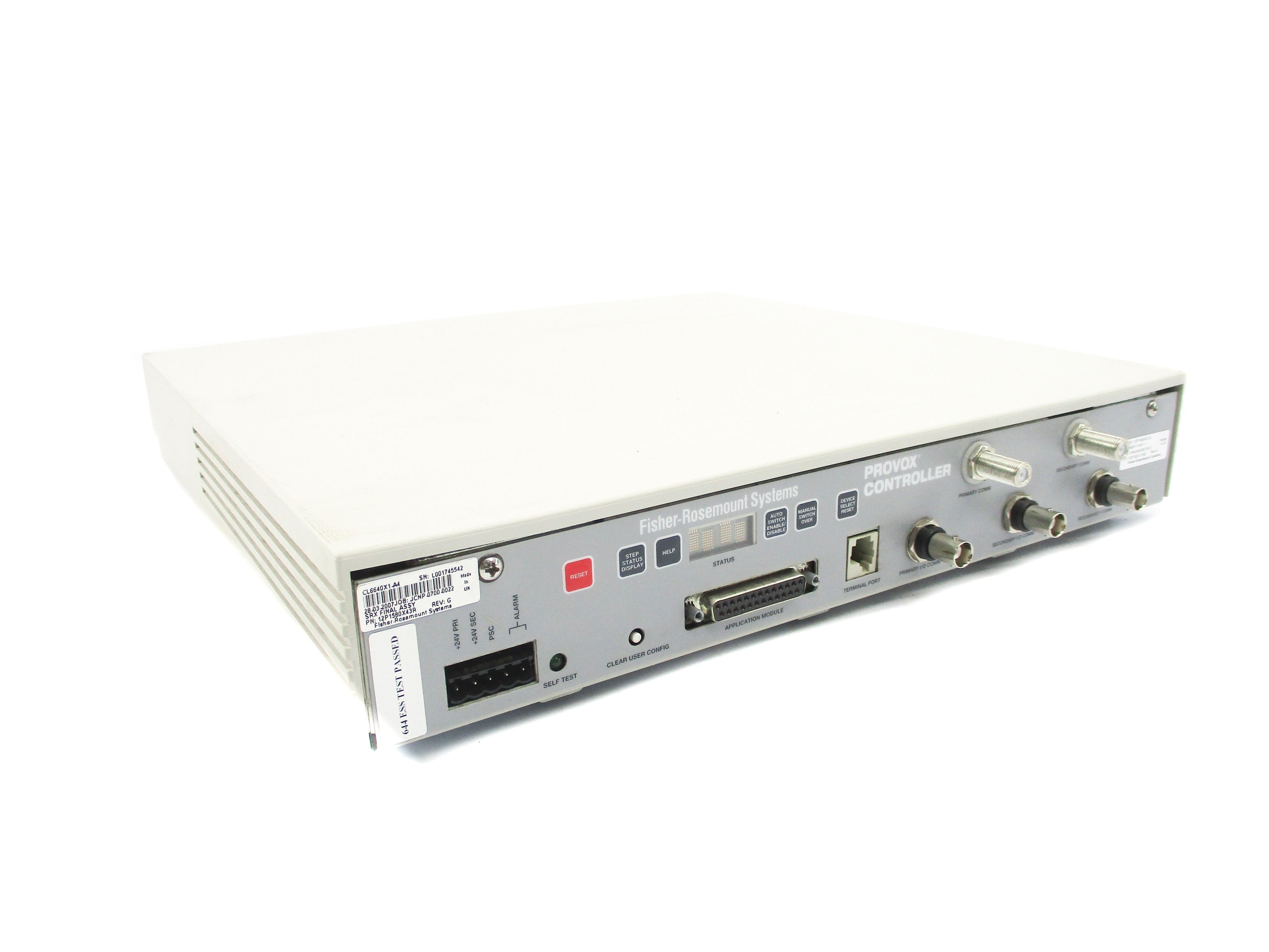 FISHER ROSEMOUNT CL6640X1-A4 12P1580X43R (AS PICTURED) UNMP