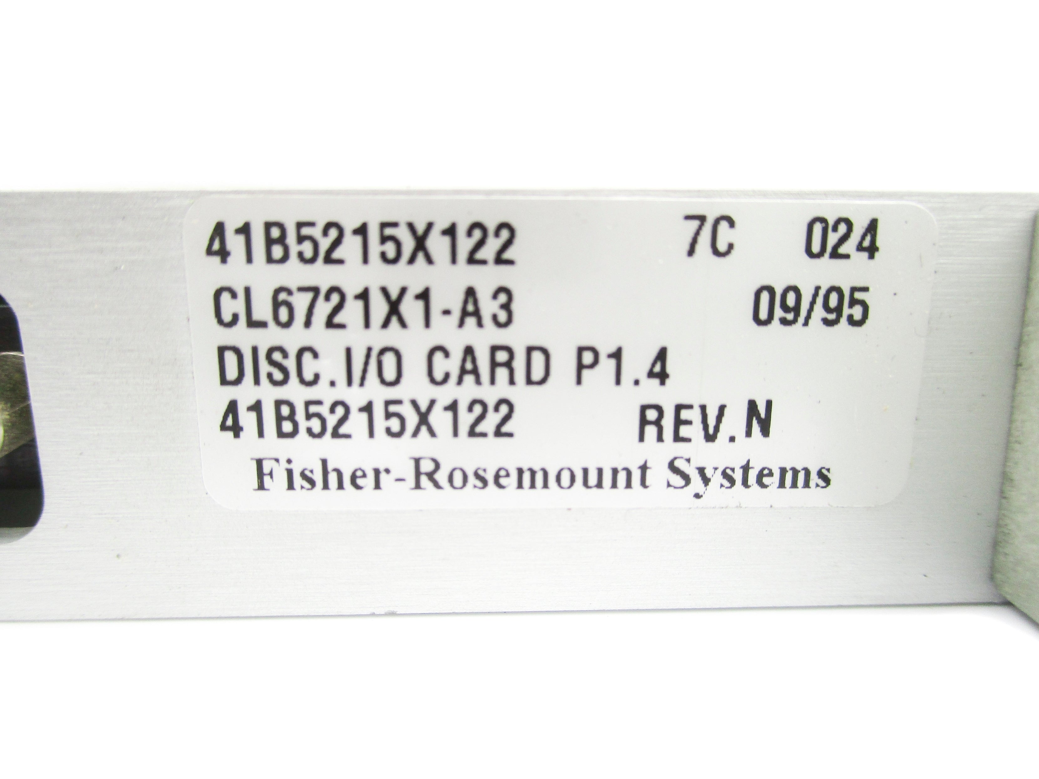 FISHER ROSEMOUNT CL6721X1-A3 41B5215X122 REV. N UNMP