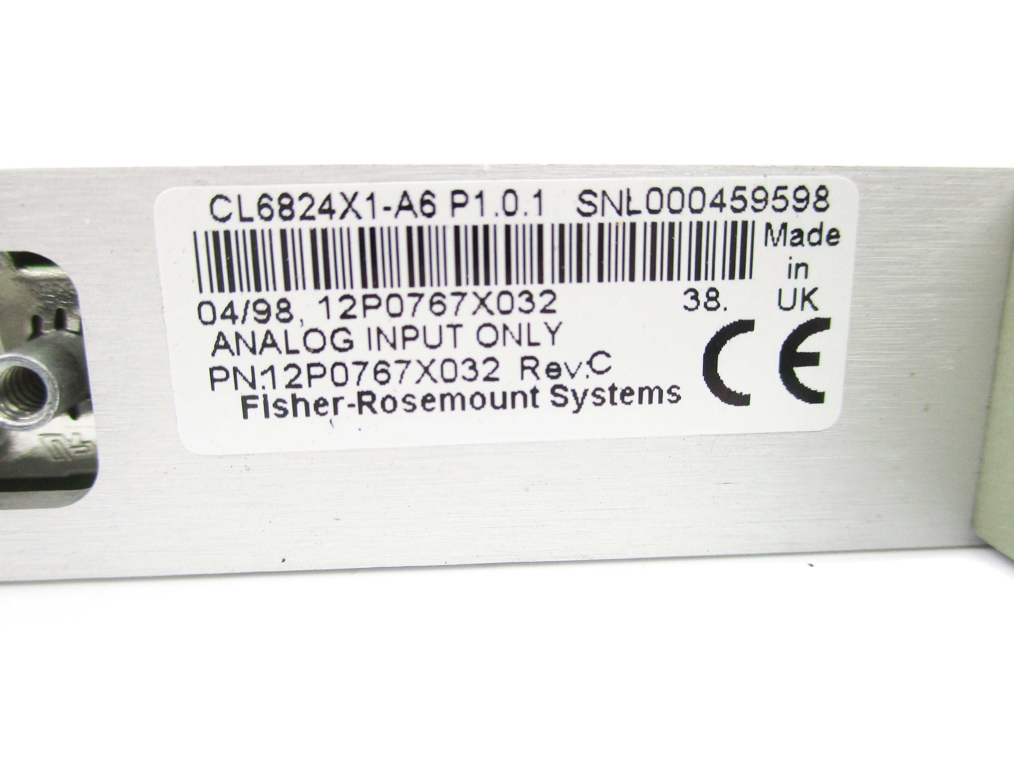 FISHER ROSEMOUNT CL6824X1-A6 12P0767X032 REV. C UNMP