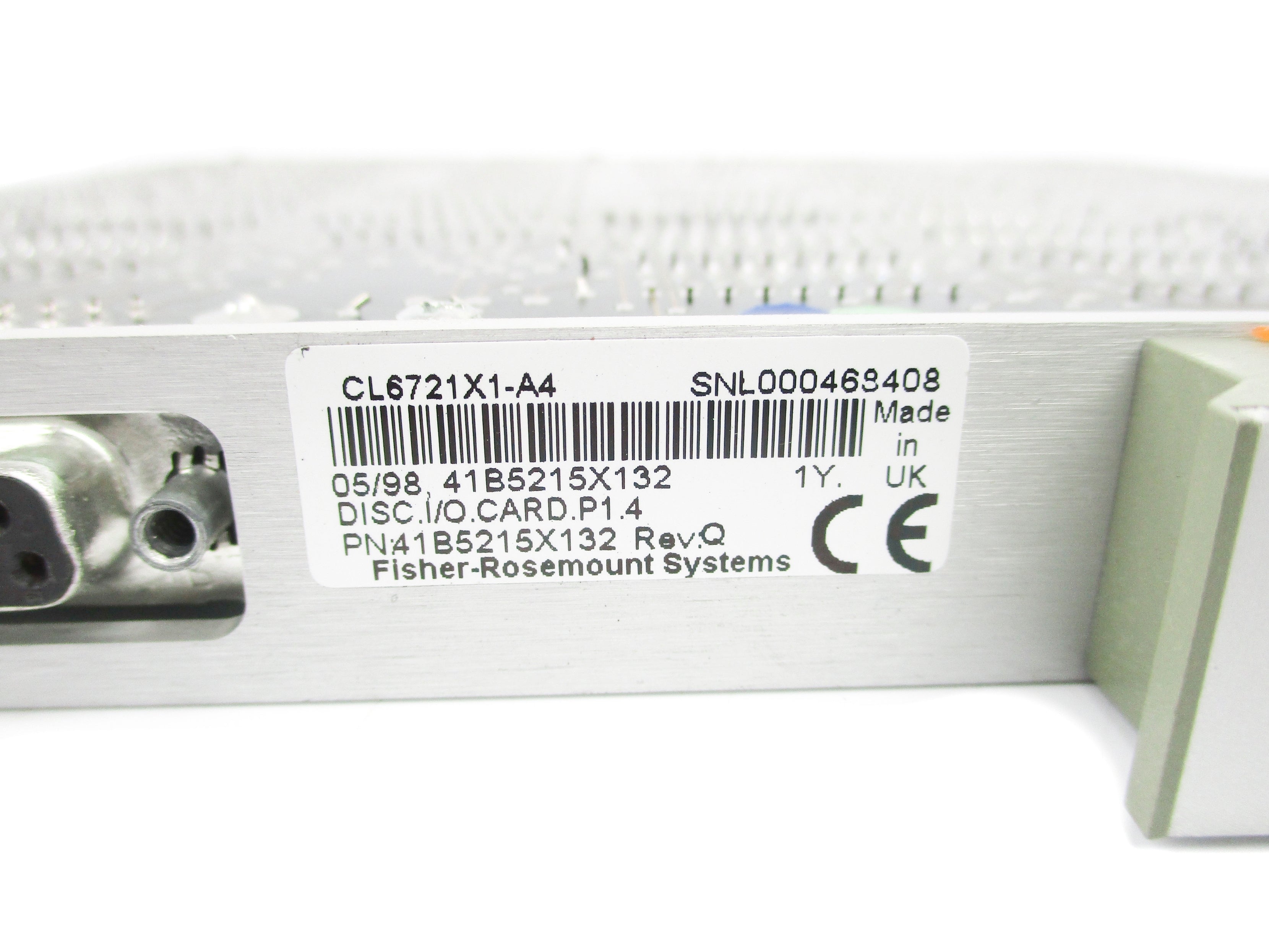 FISHER ROSEMOUNT CL6721X1-A4 41B5215X132 REV. Q UNMP