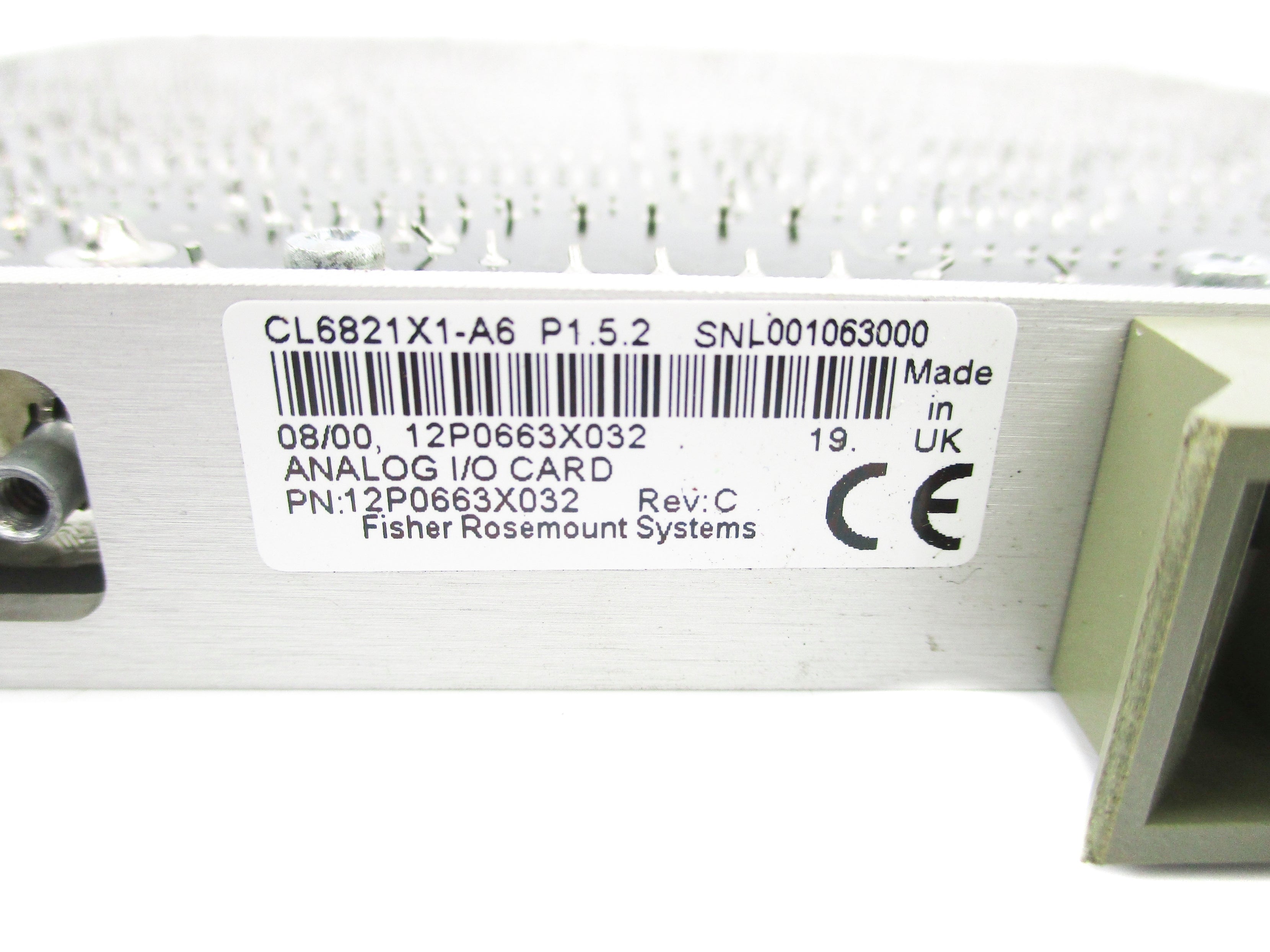 FISHER ROSEMOUNT CL6821X1-A6 12P0663X032 REV. C UNMP