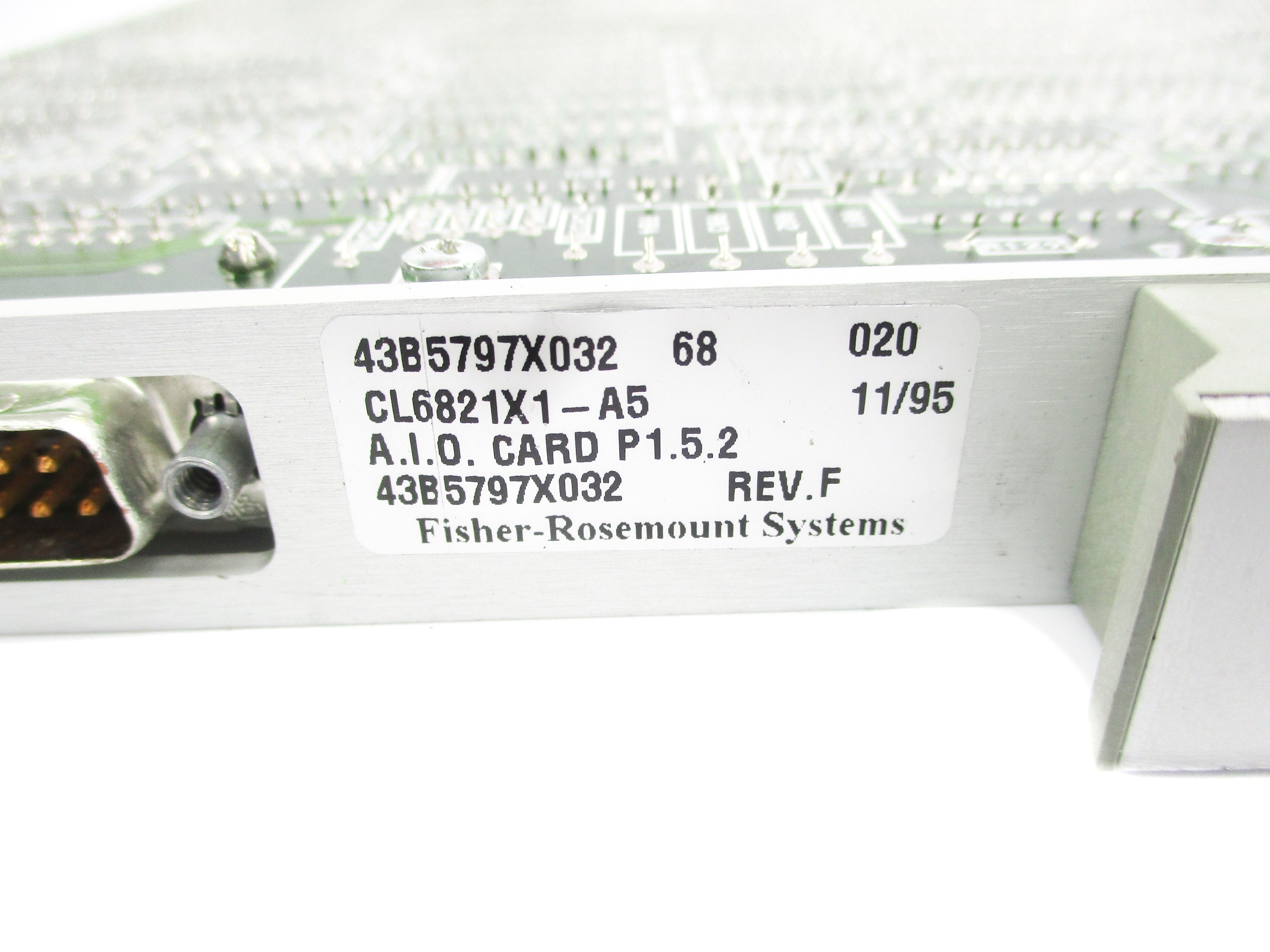 FISHER ROSEMOUNT CL6821X1-A5 43B5797X032 REV. F UNMP