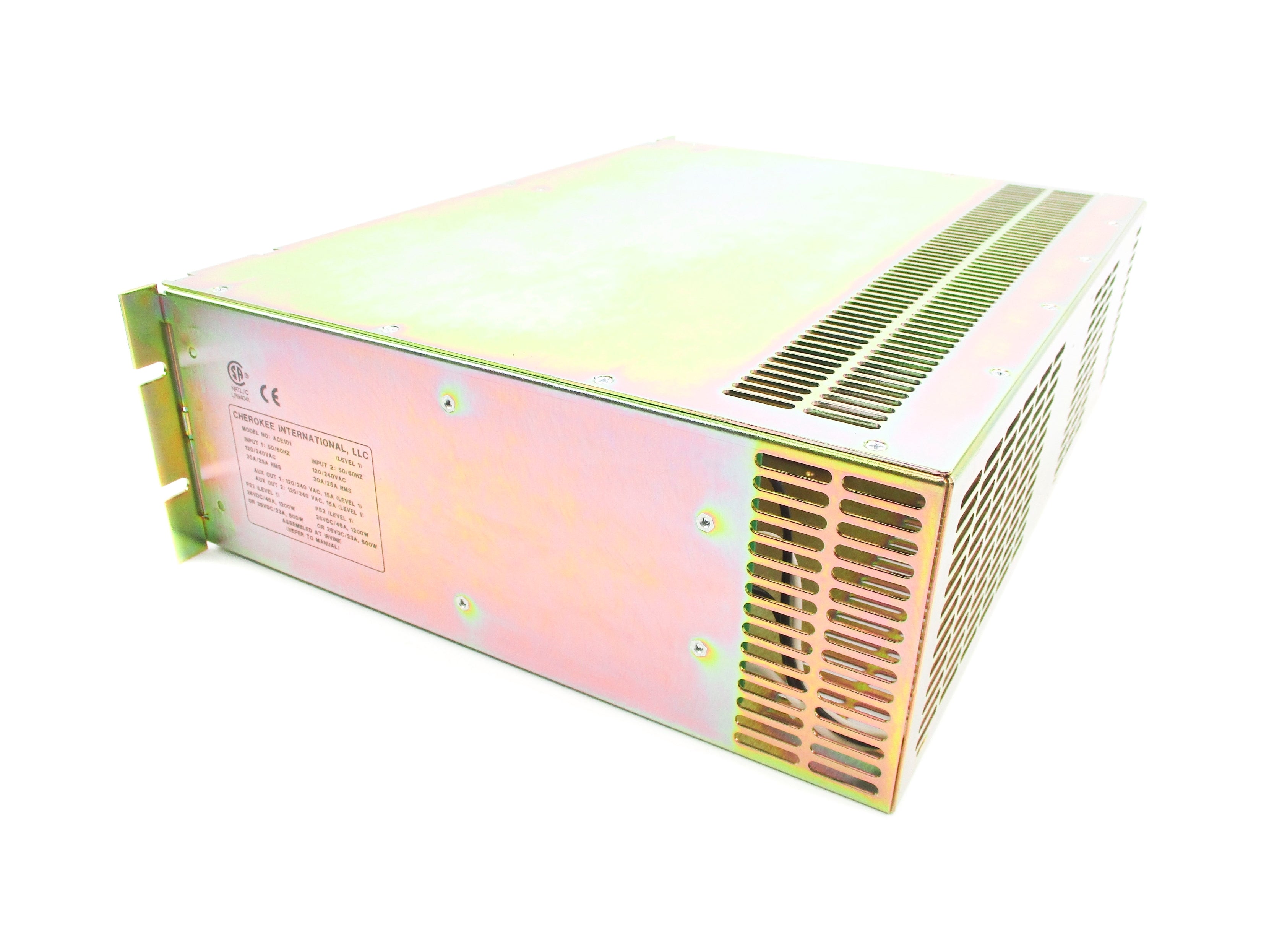 CHEROKEE INTERNATIONAL ACE101 CP6103X1-AA1 12P0236X012 120/240VAC 30/25A NSNP