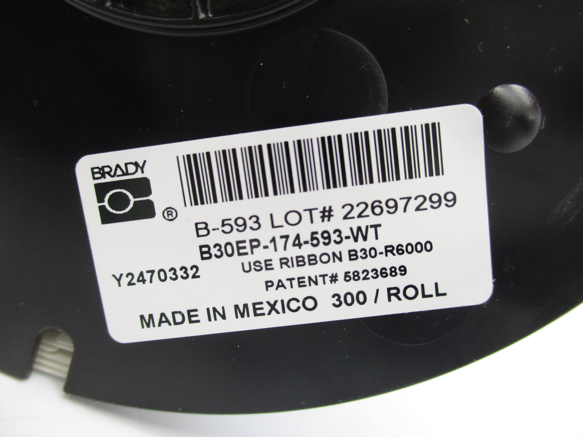 BRADY Y2470332 B30EP-174-593-WT NSMP