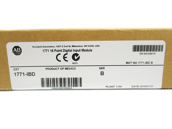 ALLEN BRADLEY 1771-IBD SER. B DATE: 2018 NSFS