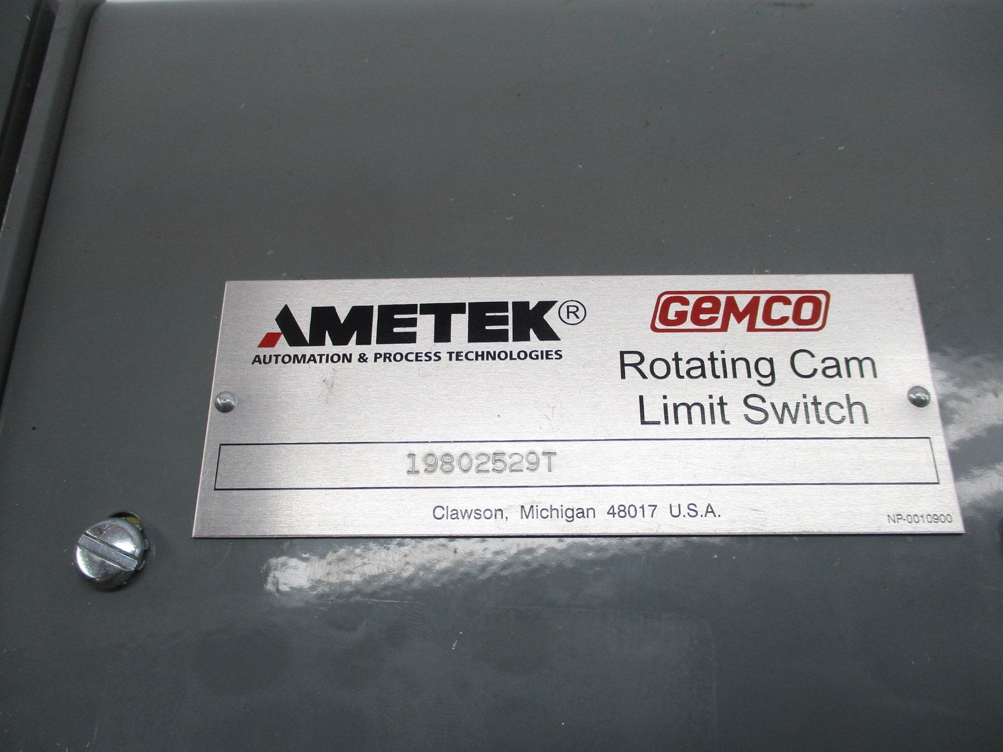 AMETEK 19802529T NSNP