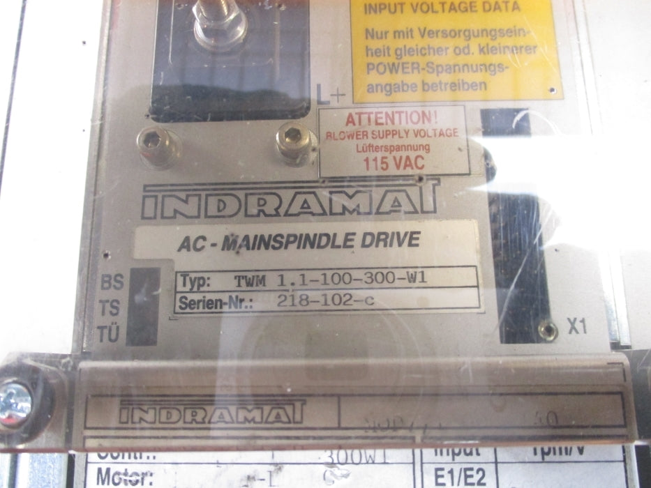 INDRAMAT TWM1.1-100-300-W1 UNMP