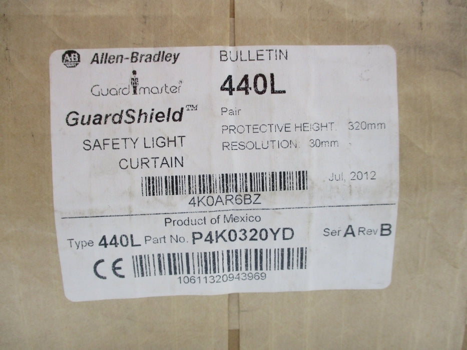 ALLEN BRADLEY 440L-P4K0320YD SER. A DATE: 2012 (BR/WH) NSFS