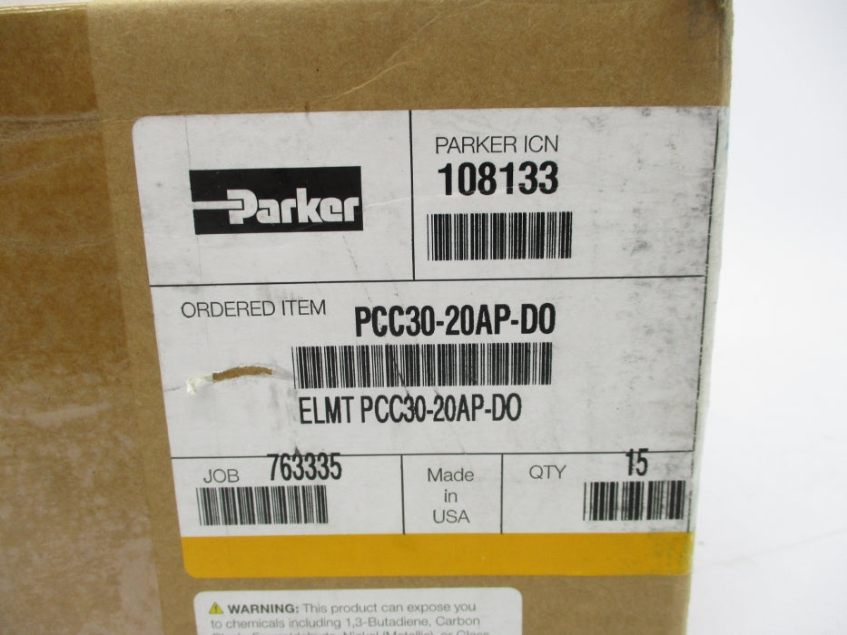 PARKER PCC30-20AP-D0 (PKG OF 15) NSMP
