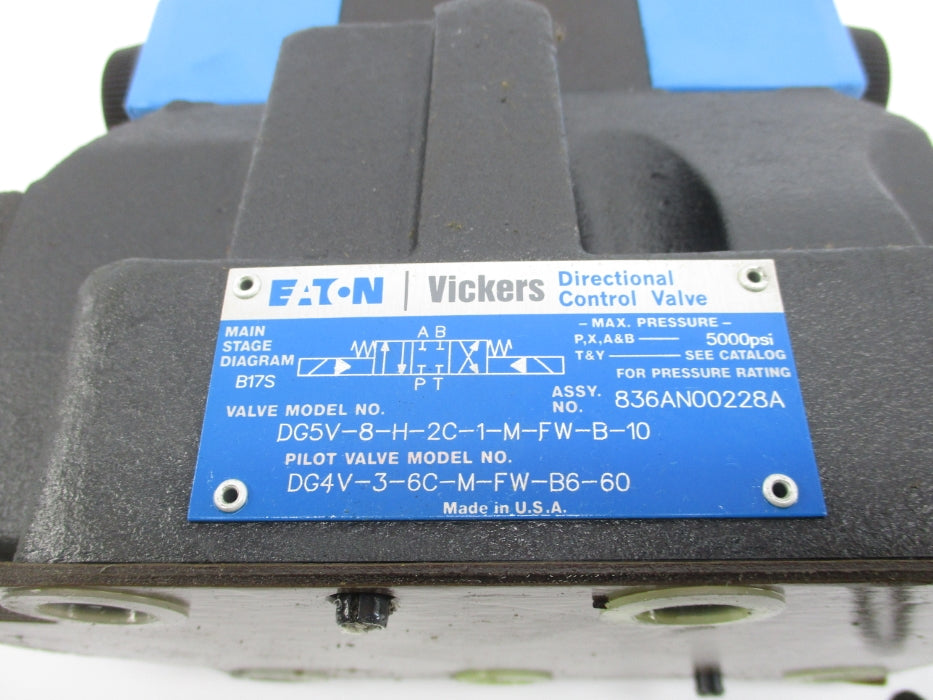 VICKERS DG5V-8-H-2C-1-M-FW-B-10 120V 5000PSI NSNP