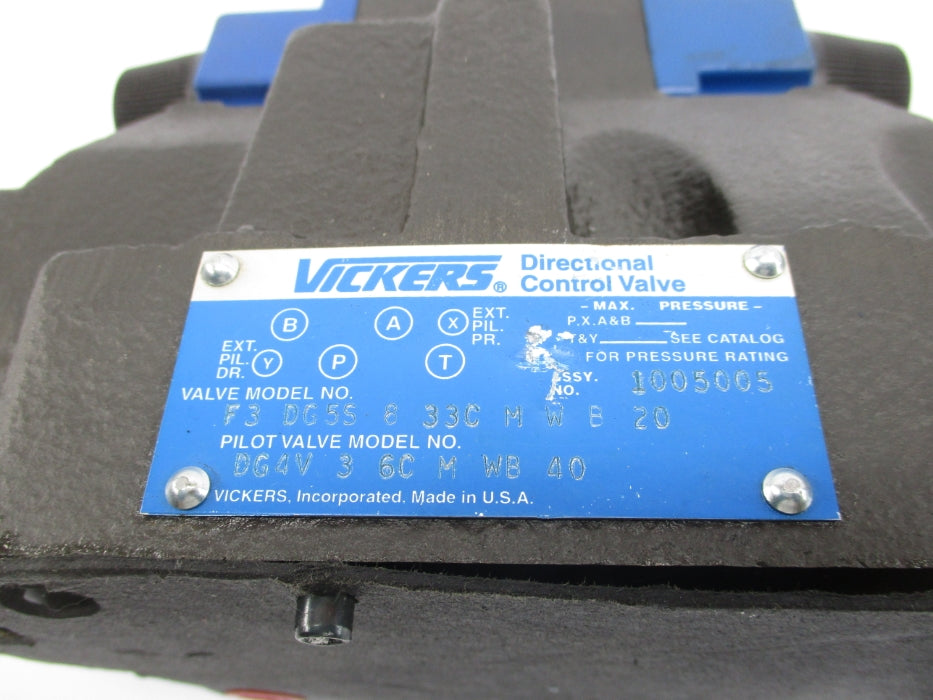 VICKERS F3DG5V833CMWB20 NSNP