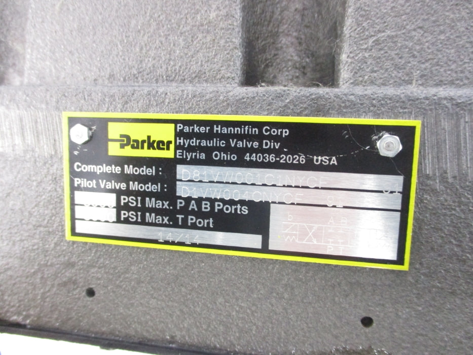 PARKER D81VW001C1NYCF 5000PSI NSNP