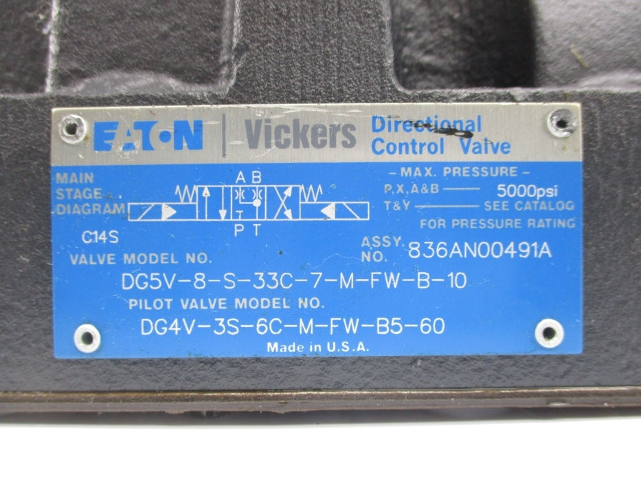 VICKERS DG5V-8-S-33C-7-M-FW-B-10 5000PSI NSNP