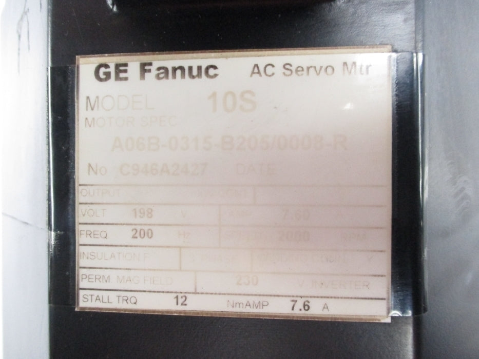 GE FANUC A06B-0315-B205/0008-R NSNP