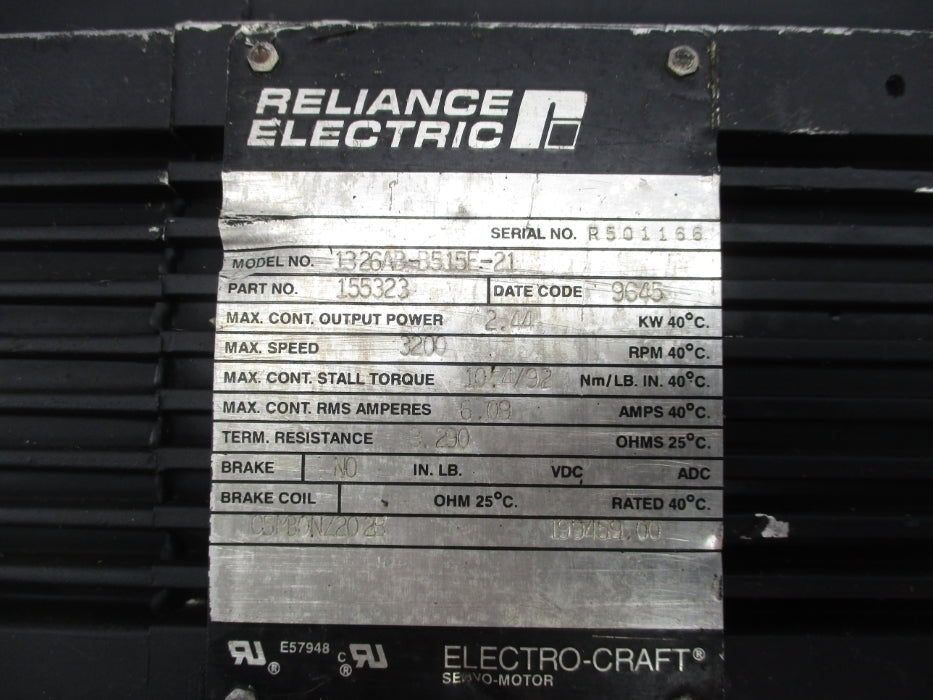 RELIANCE ELECTRIC 1326AB-B515E-21 UNMP