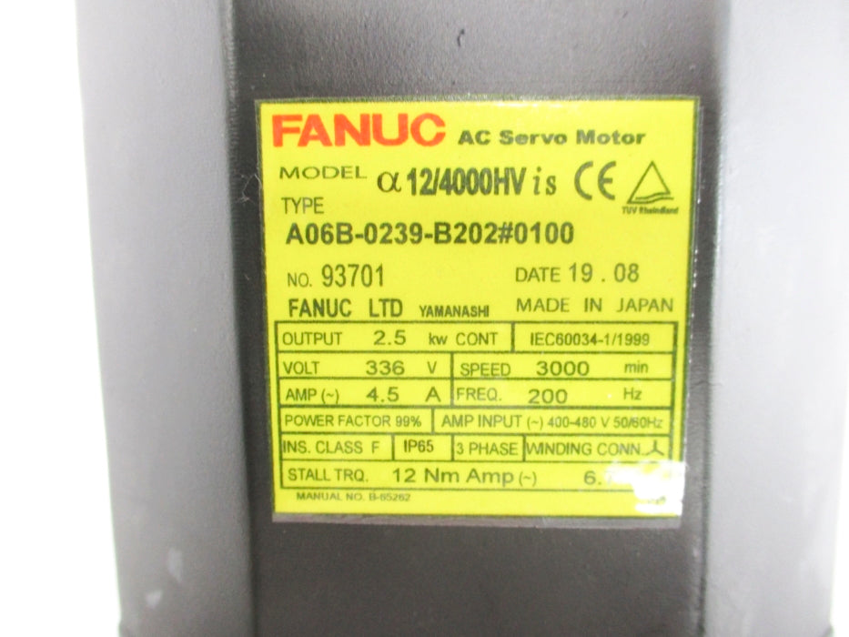 FANUC A06B-0239-B202#0100 UNMP